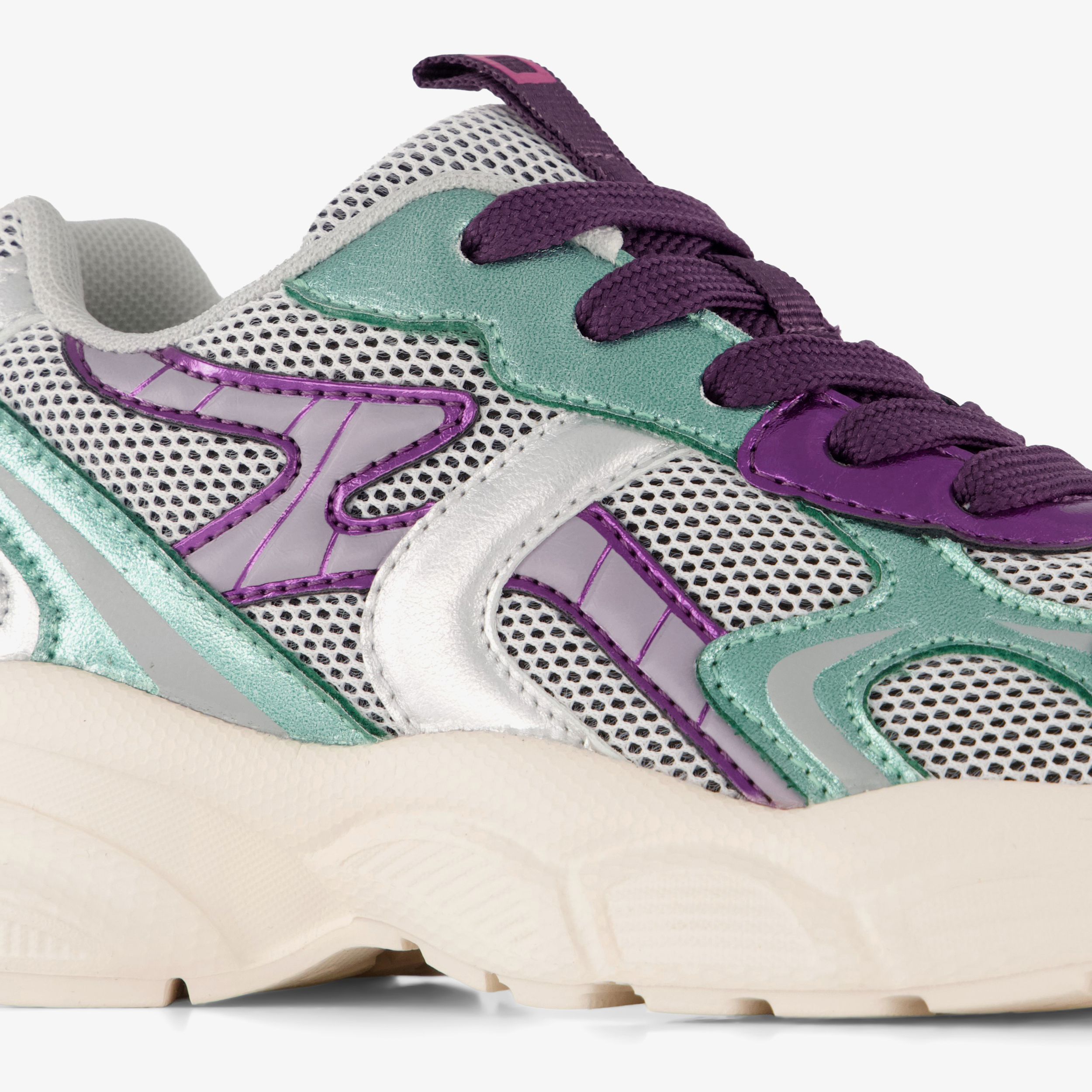 Blue Box meisjes dad sneakers blauw paars – foto 5