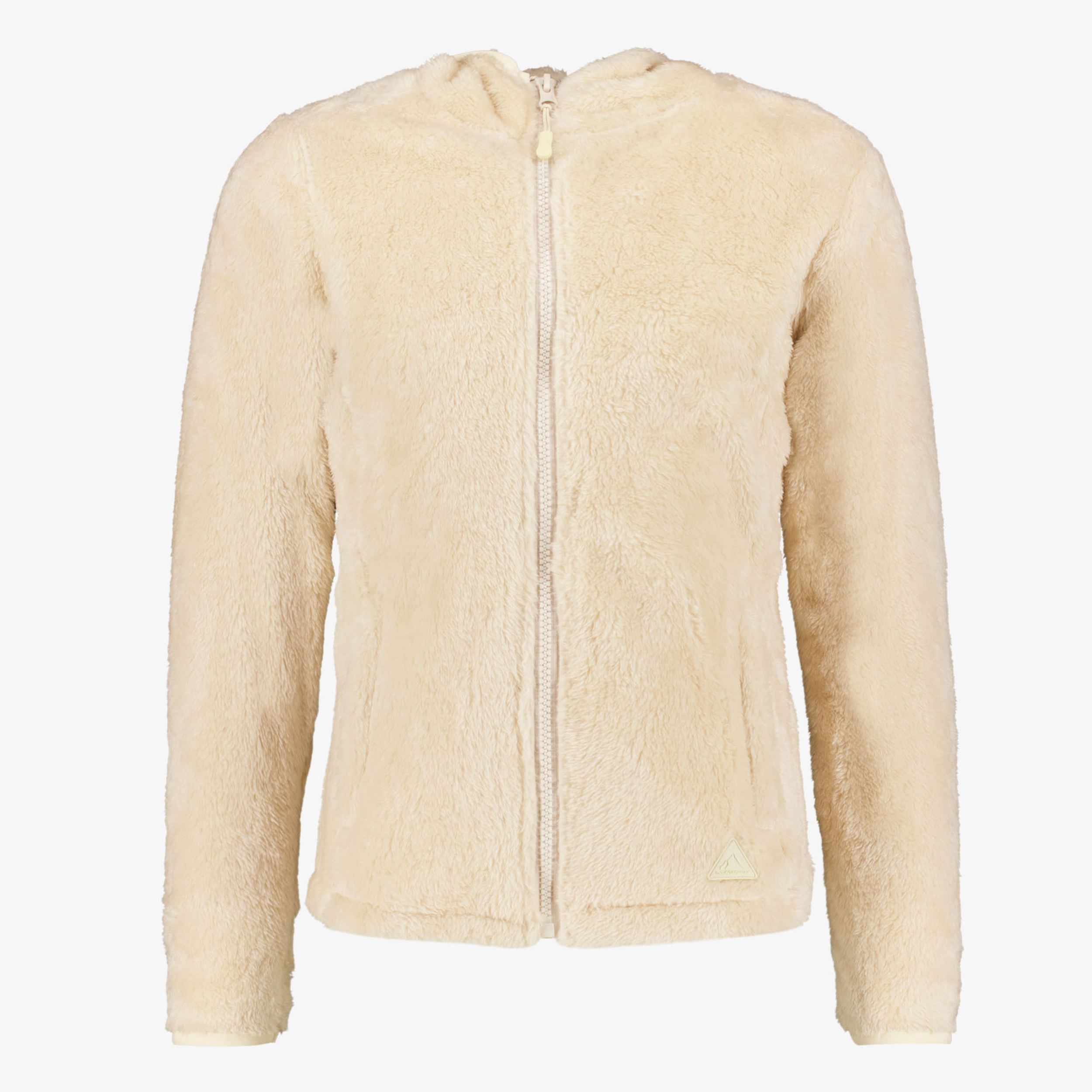 Mountain Peak fluffy meisjes outdoor vest beige
