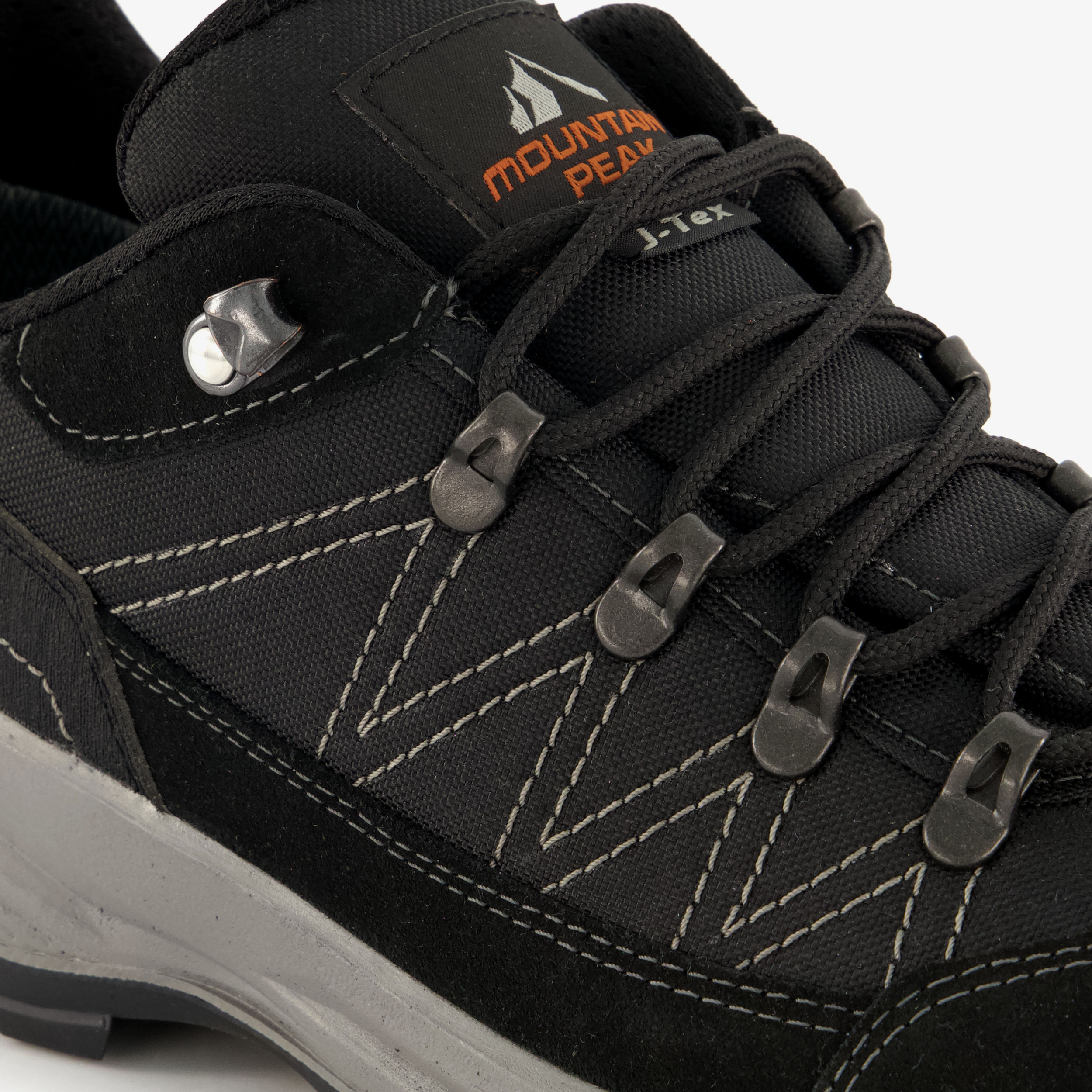 Mountain Peak suède dames wandelschoenen vibram zool zwart – foto 5