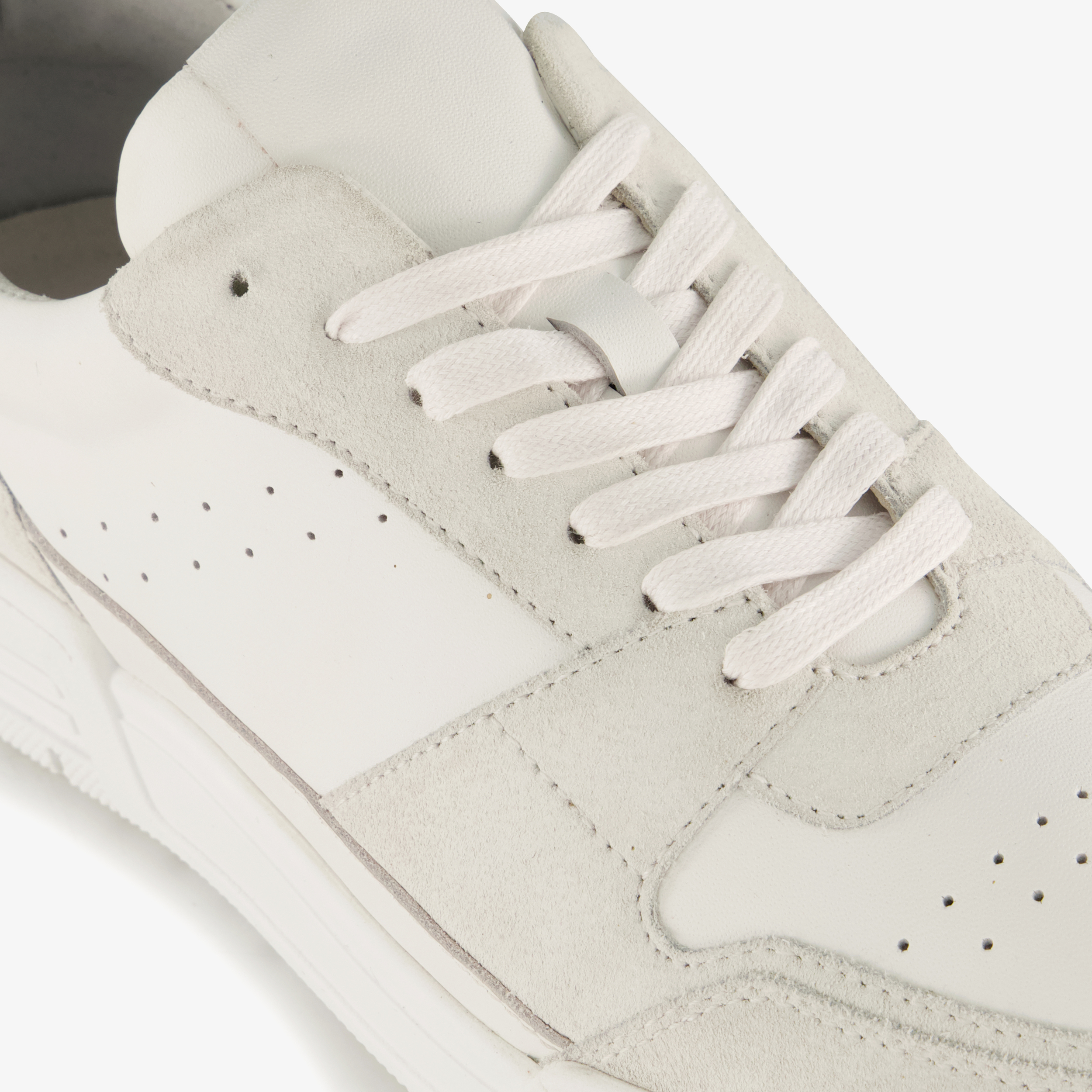 Van Beers leren heren sneakers wit – foto 5