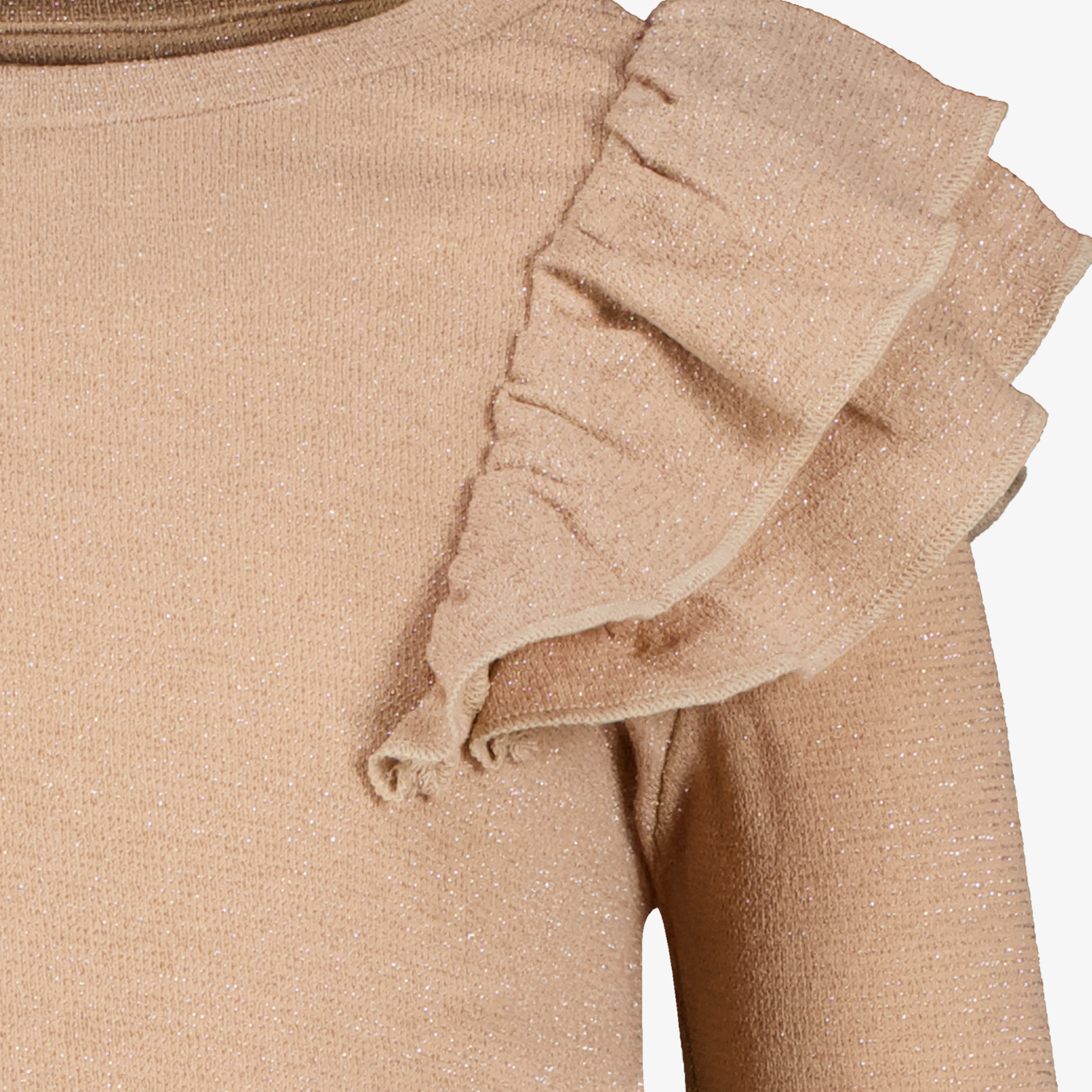 TwoDay meisjes shirt met ruches en glitters goud t-shirts & tops – foto 2