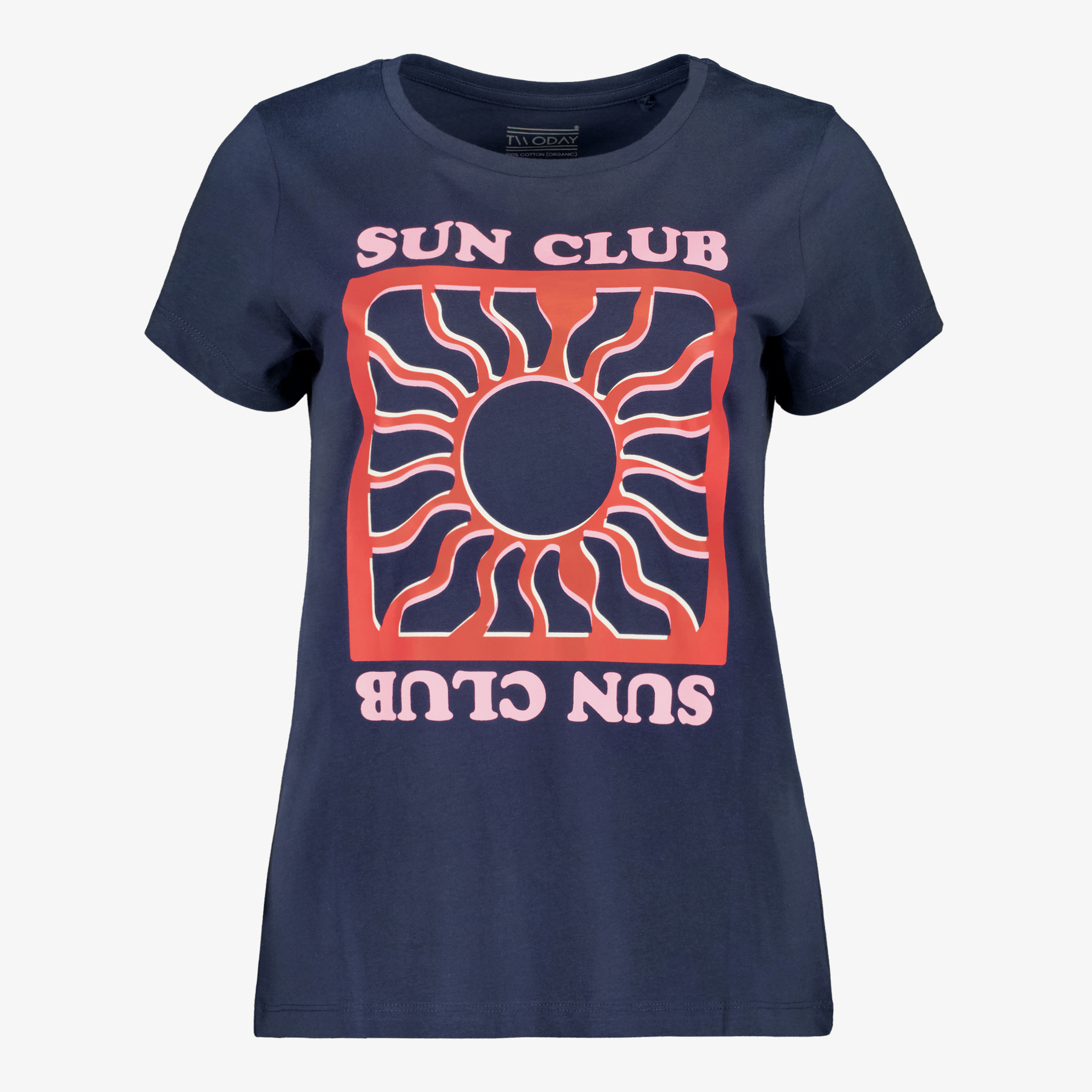 TwoDay dames T-shirt met opdruk donkerblauw t-shirts & tops