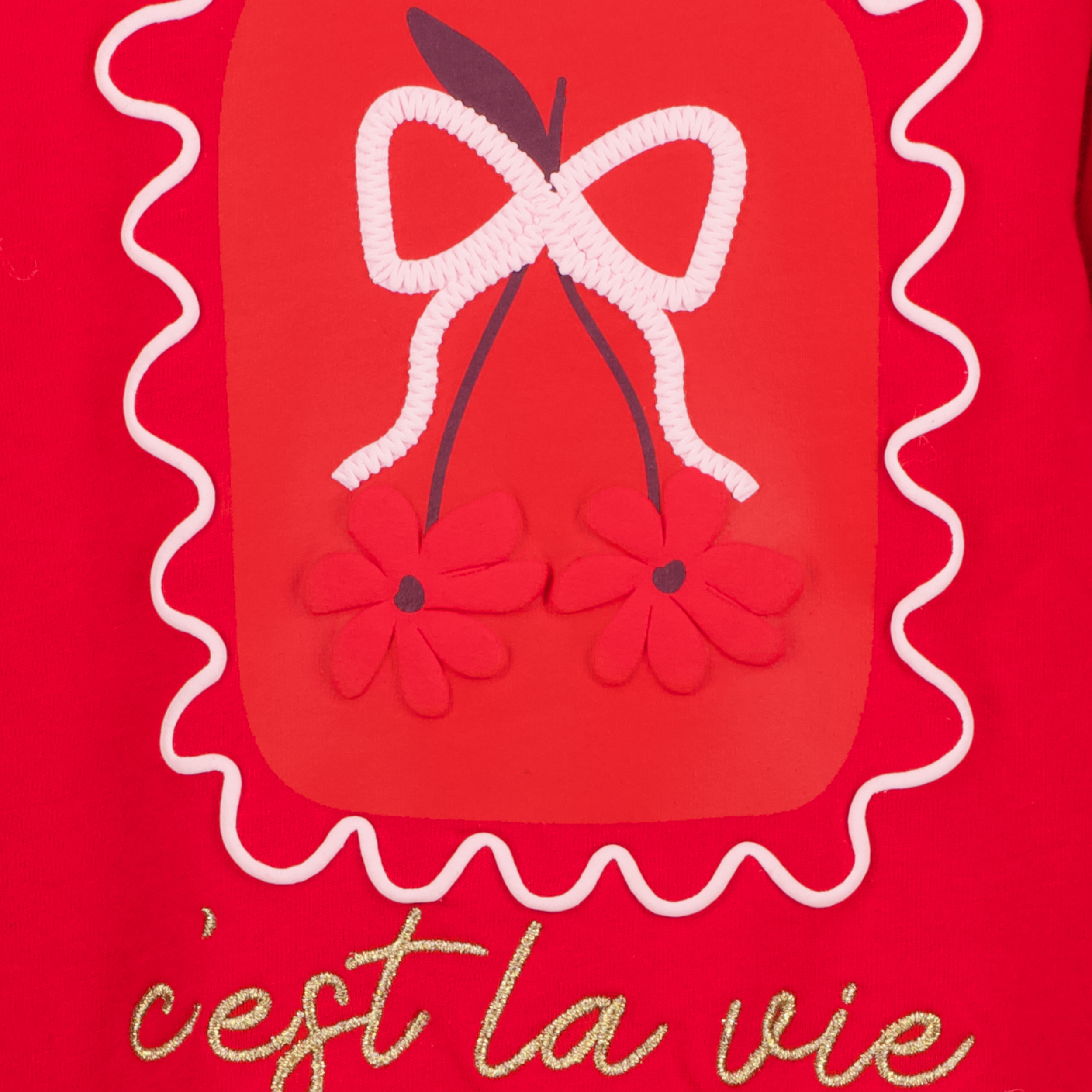 TwoDay meisjes sweater met ruches rood truien & vesten – foto 3