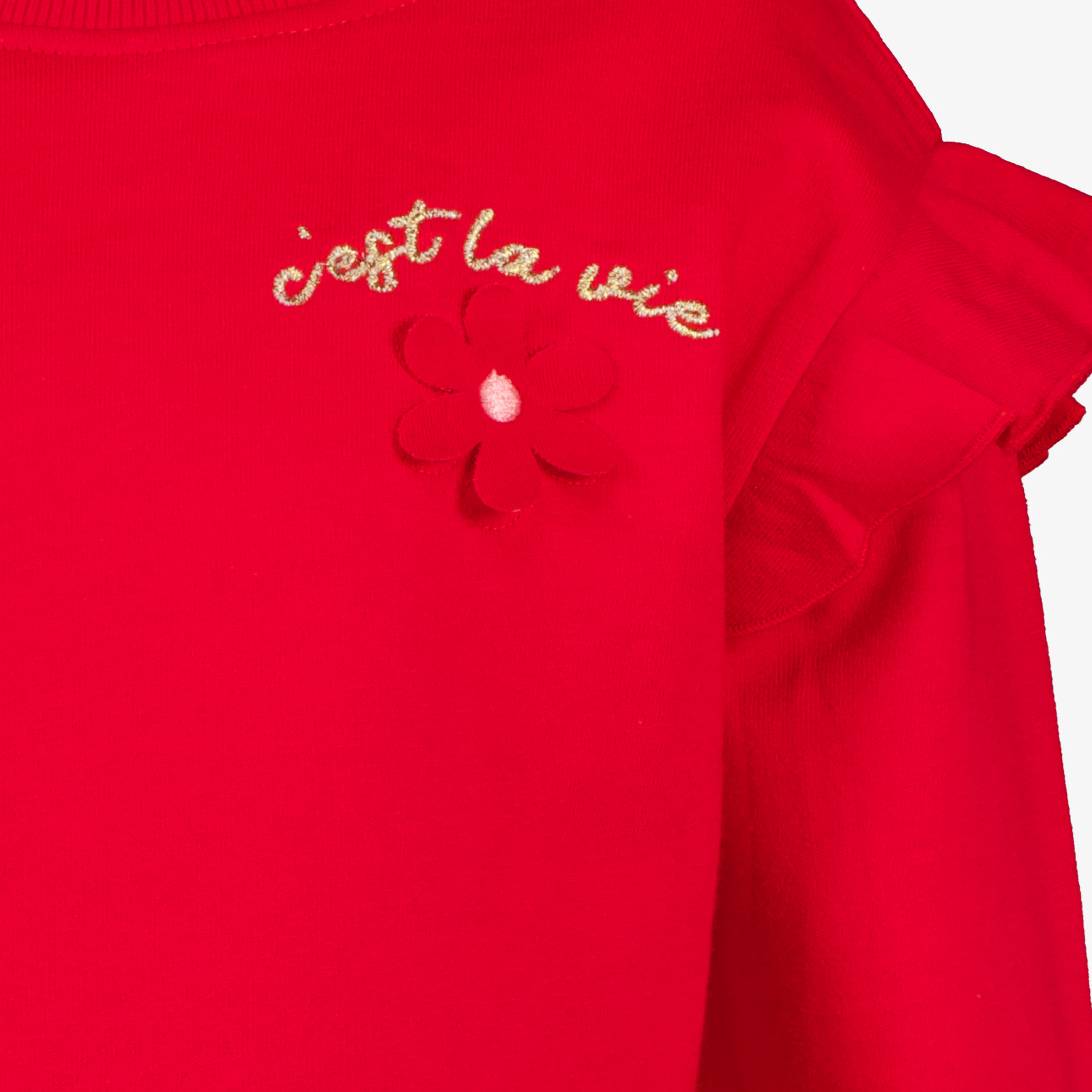 TwoDay meisjes sweater met ruches rood truien & vesten – foto 2
