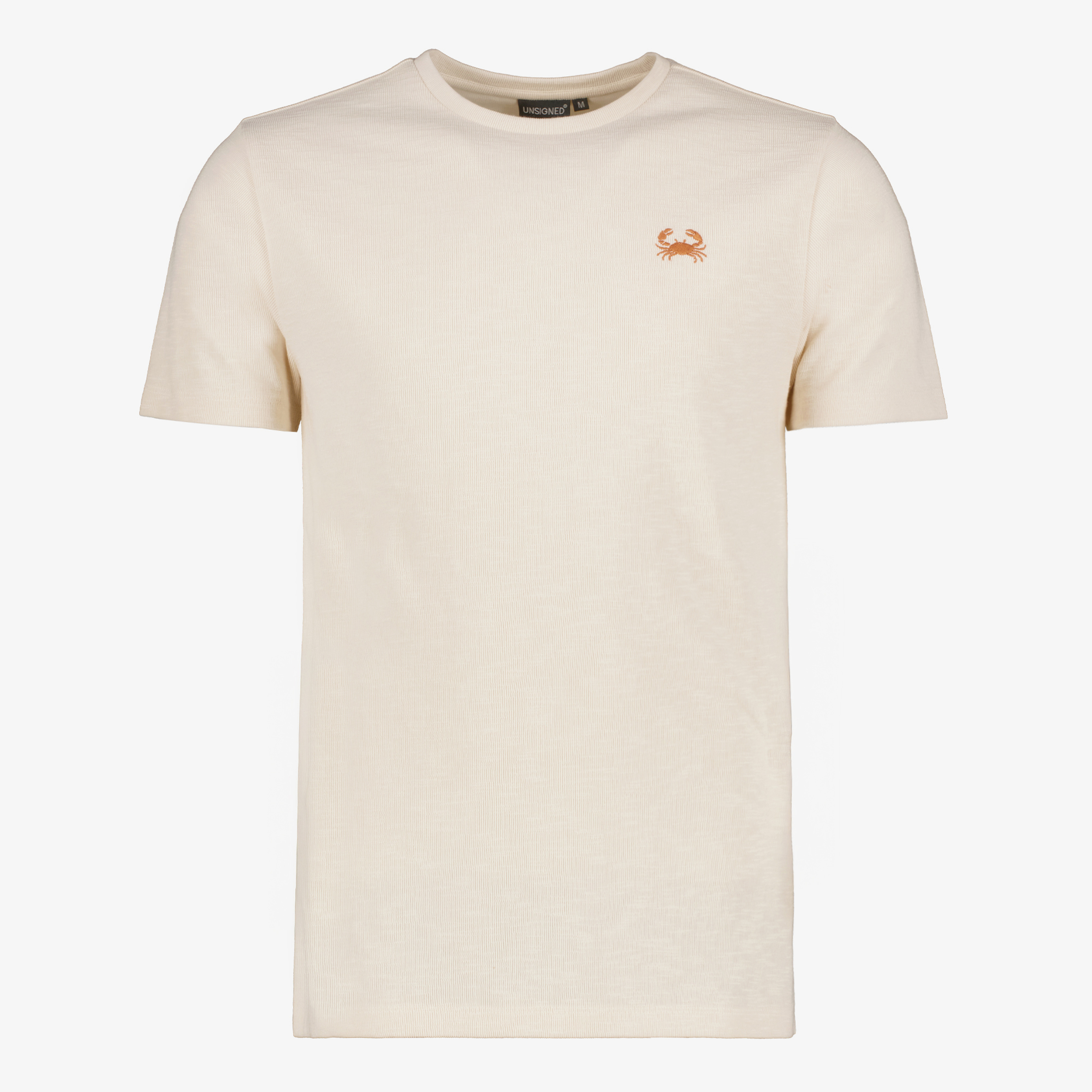 Unsigned heren T-shirt creme t-shirts & tops