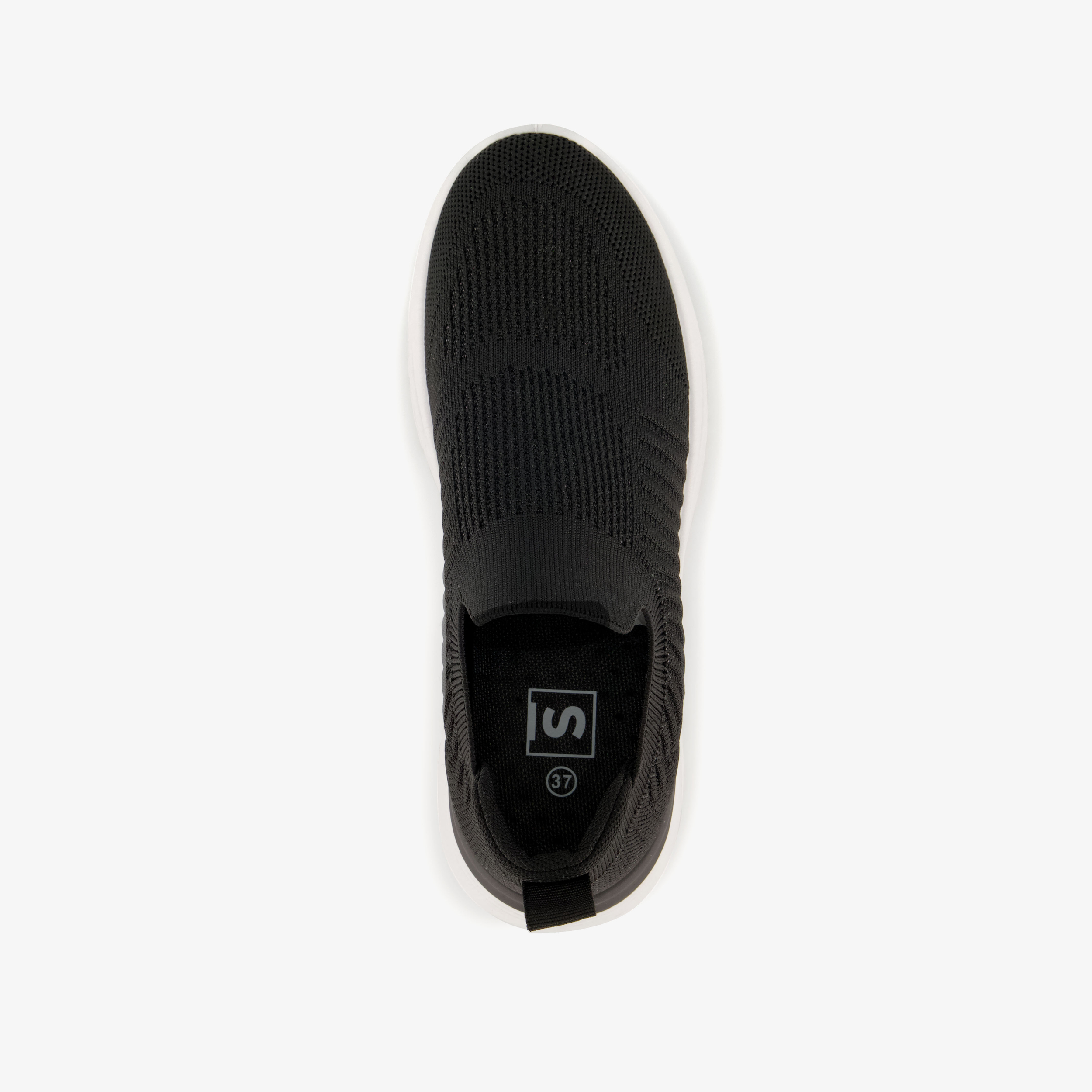 Dames instap sneakers zwart – foto 4