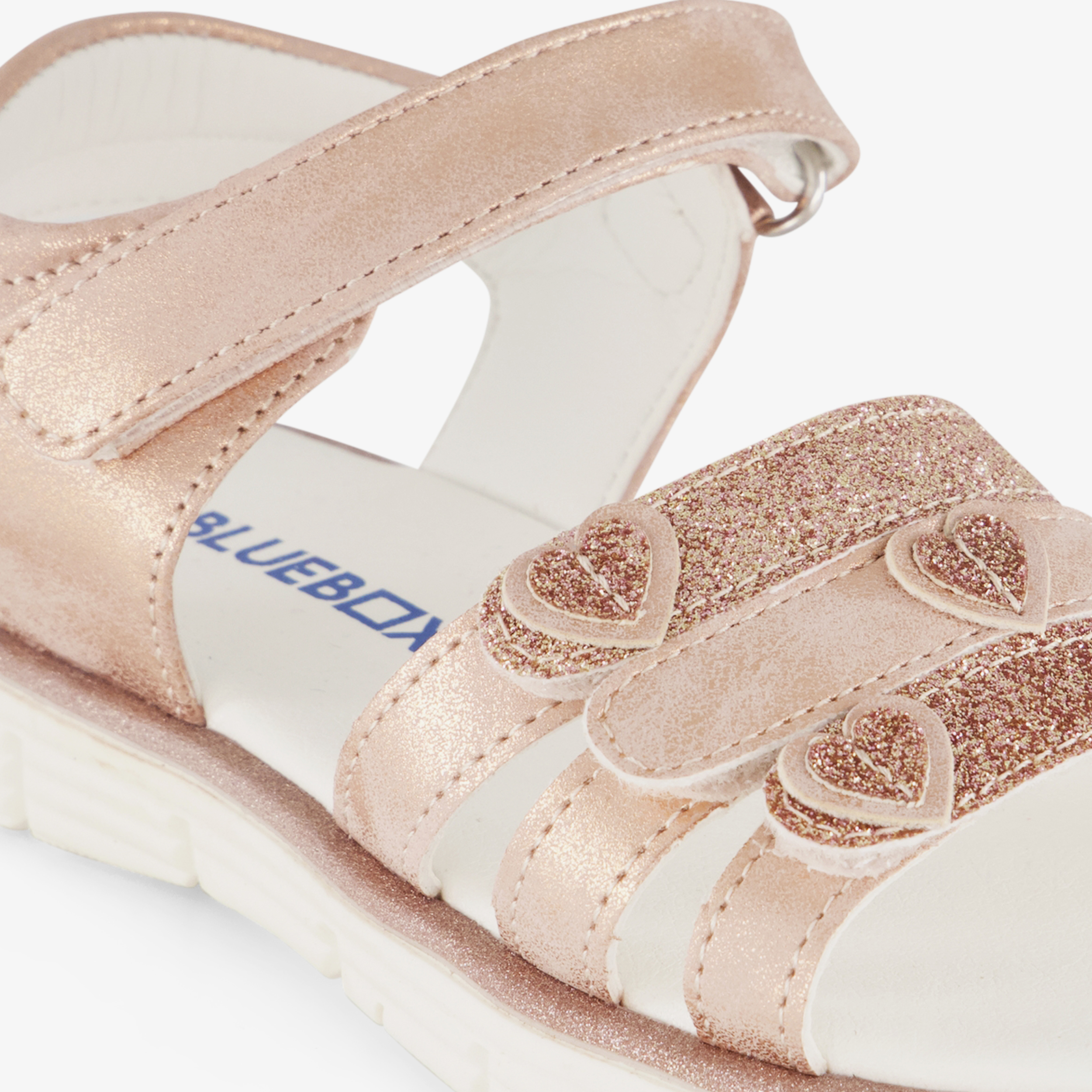 Blue Box meisjes sandalen met hartjes roze – foto 5