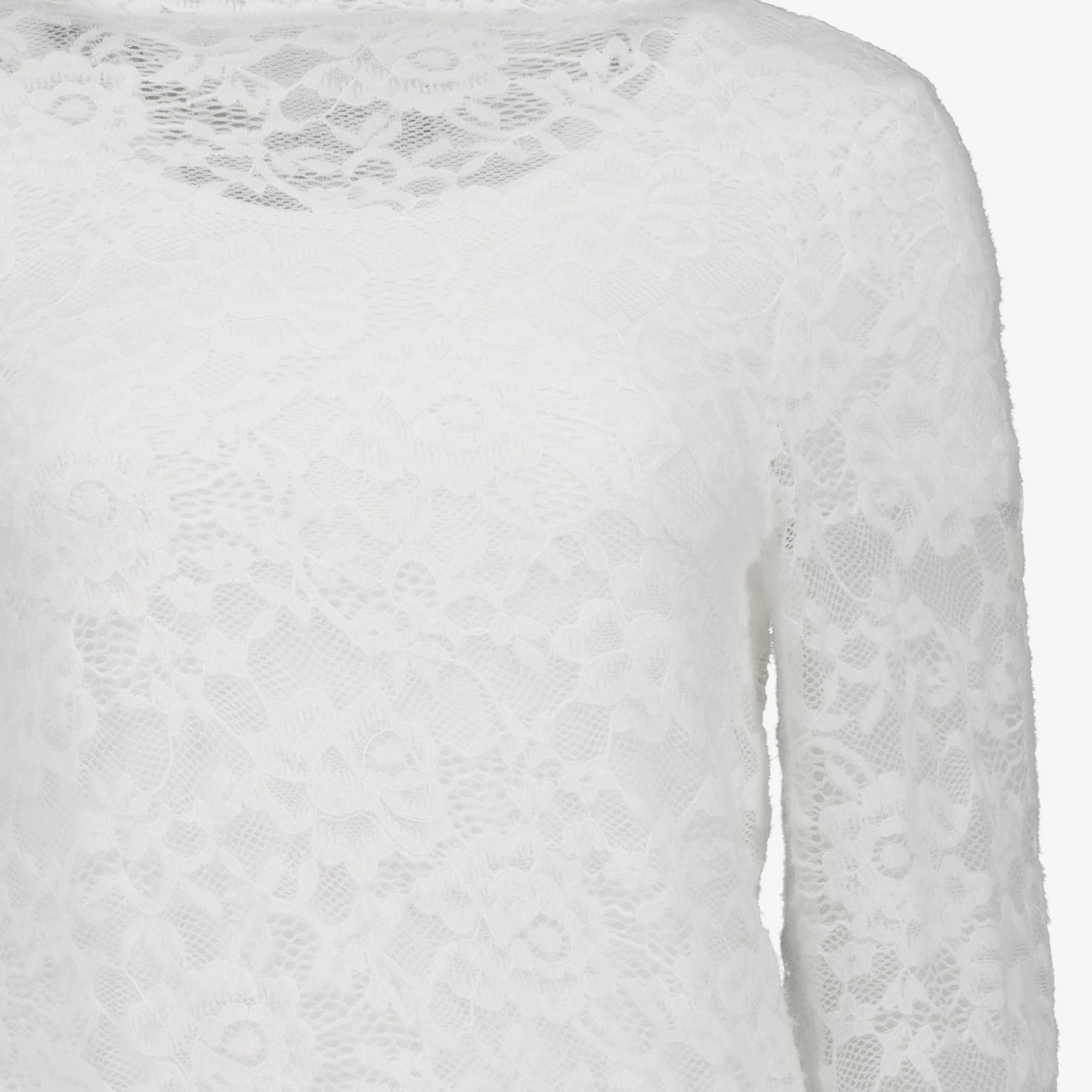 TwoDay kanten top met lange mouwen wit dames t-shirts & tops – foto 2
