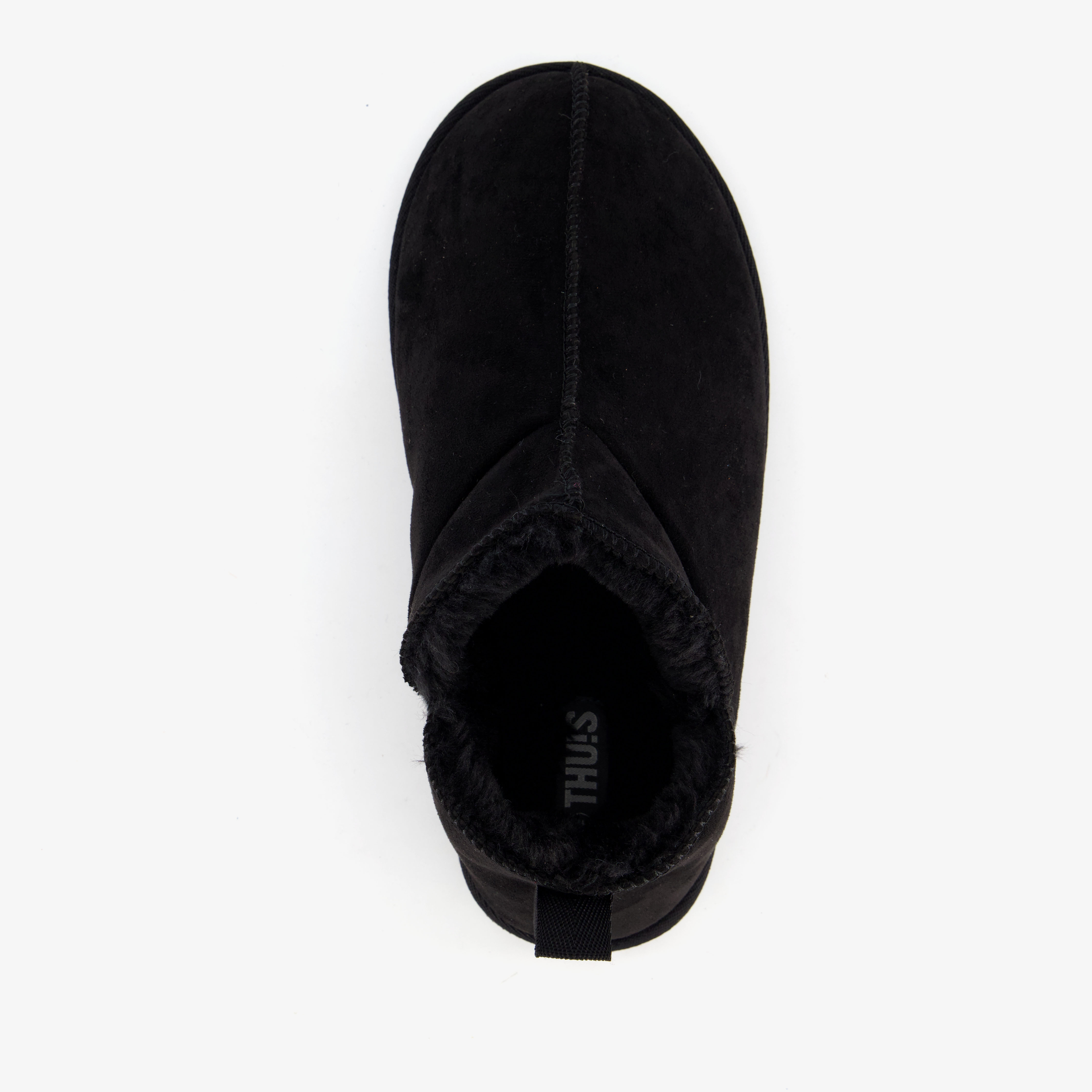 Thu!s halfhoge heren pantoffels zwart – foto 4