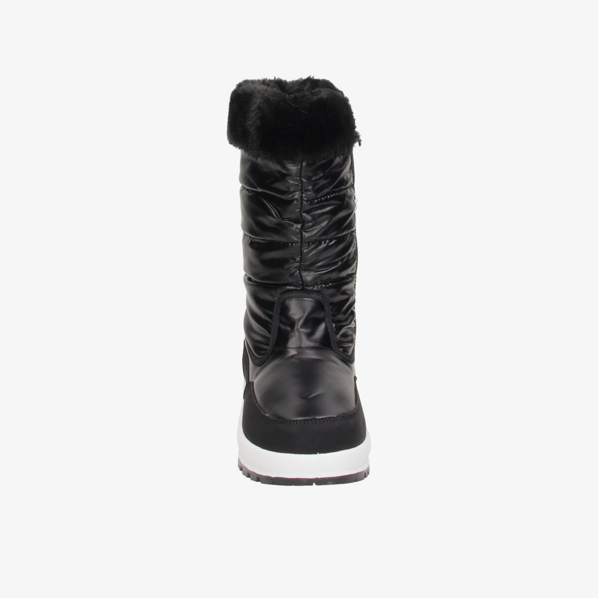 Snowfun gevoerde dames snowboots met imitatiebont zwart – foto 2