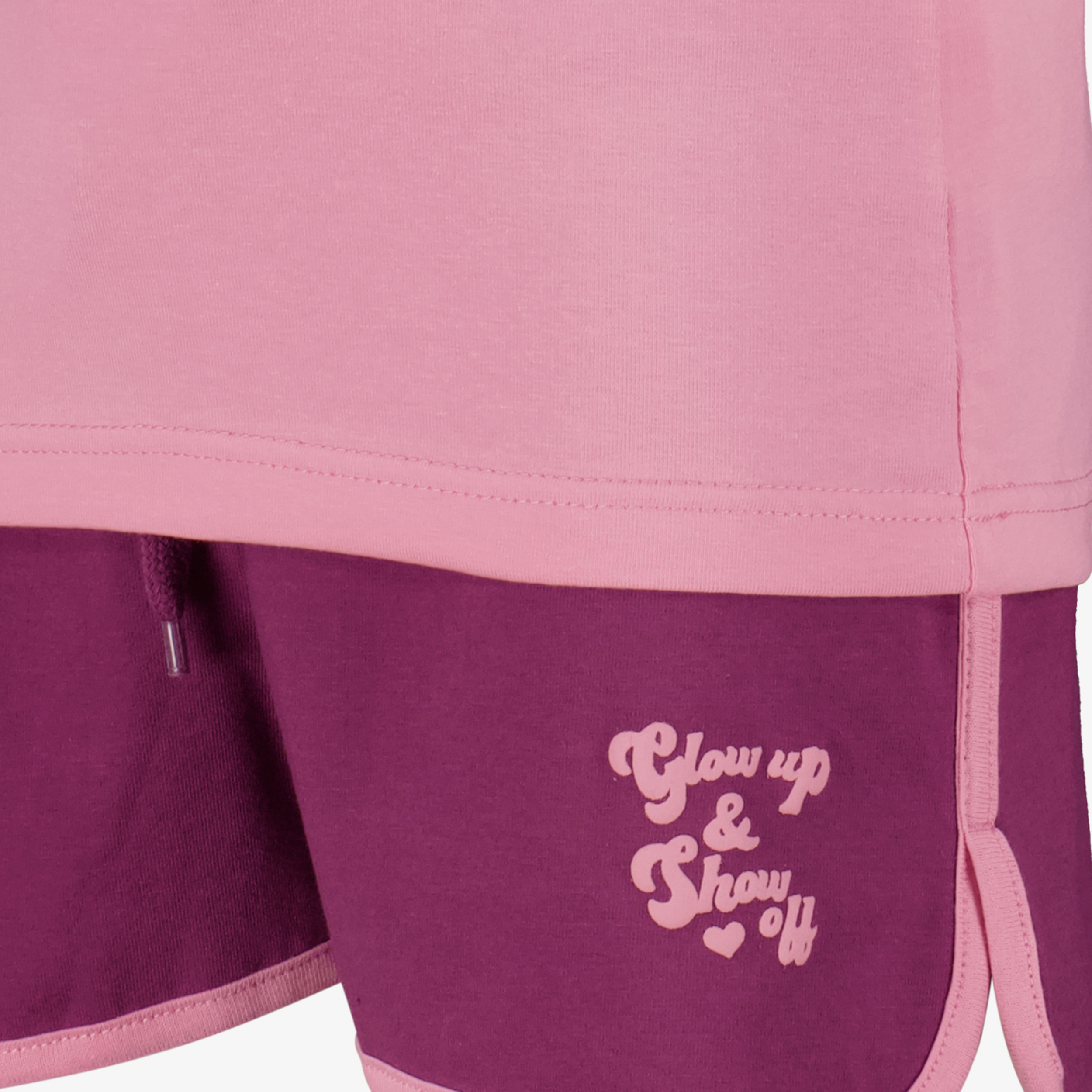 Osaga meisjes sport set met tekstopdruk roze paars – foto 2