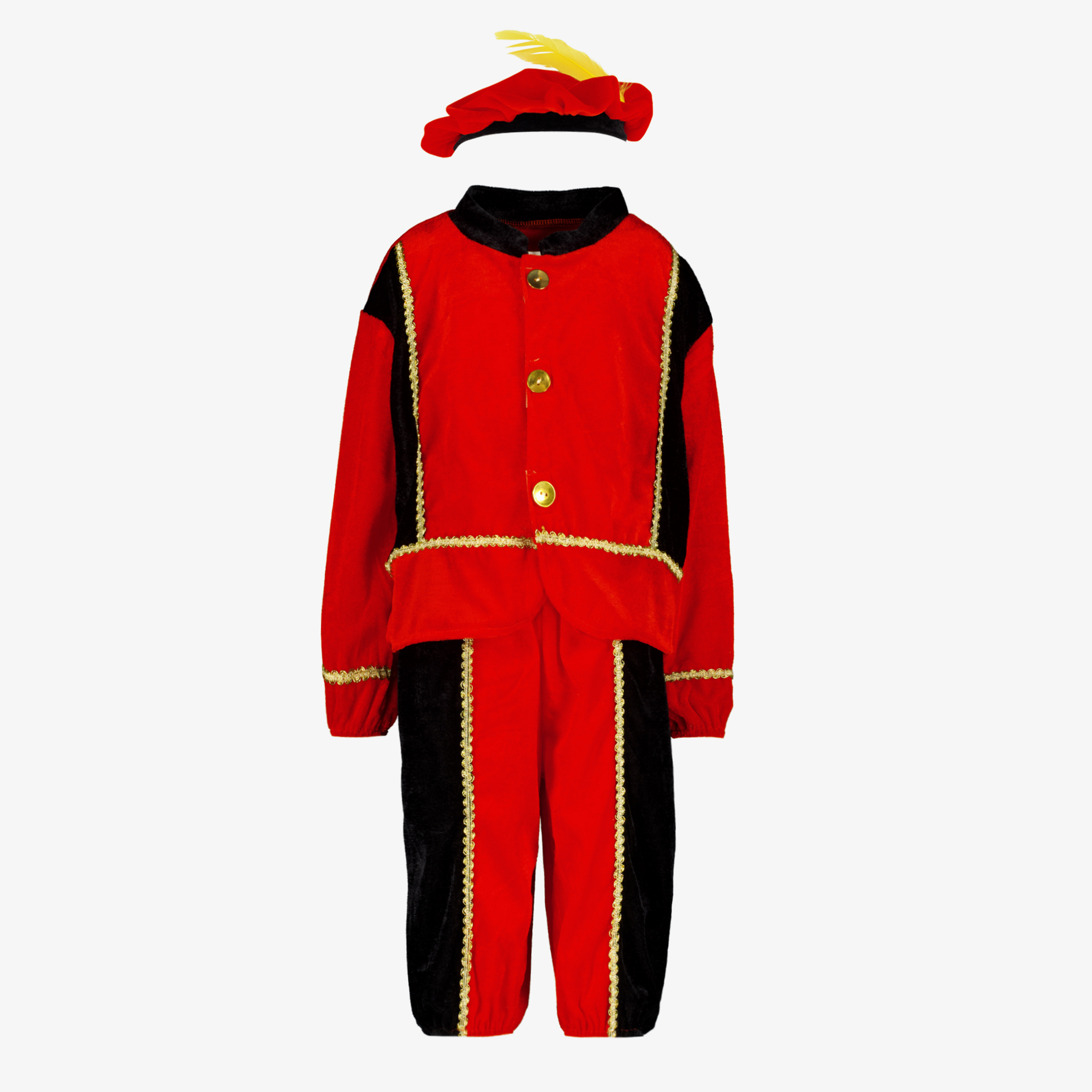 Pietenpak kind rood meisjes verkleedkleding