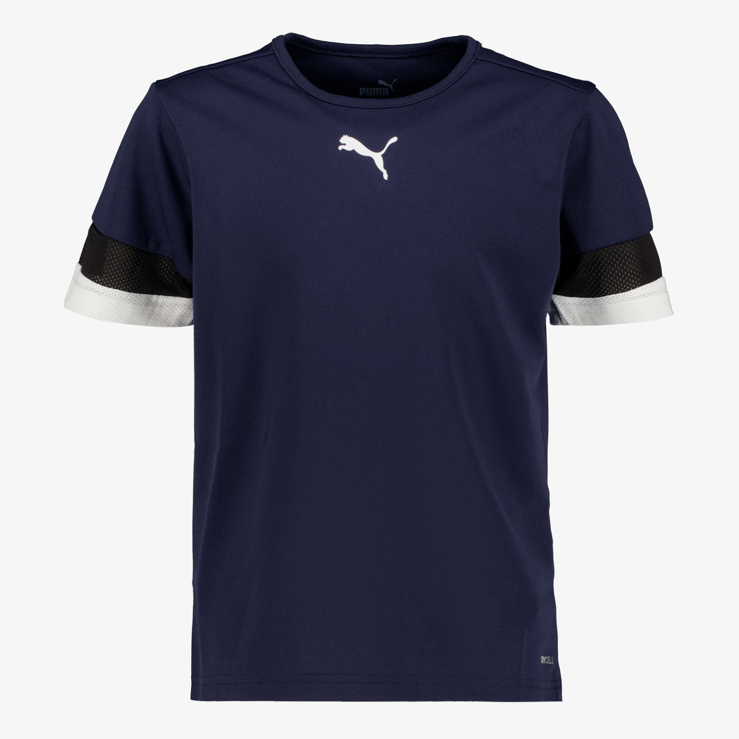Puma teamRISE Jersey kinder voetbal T-shirt donkerblauw