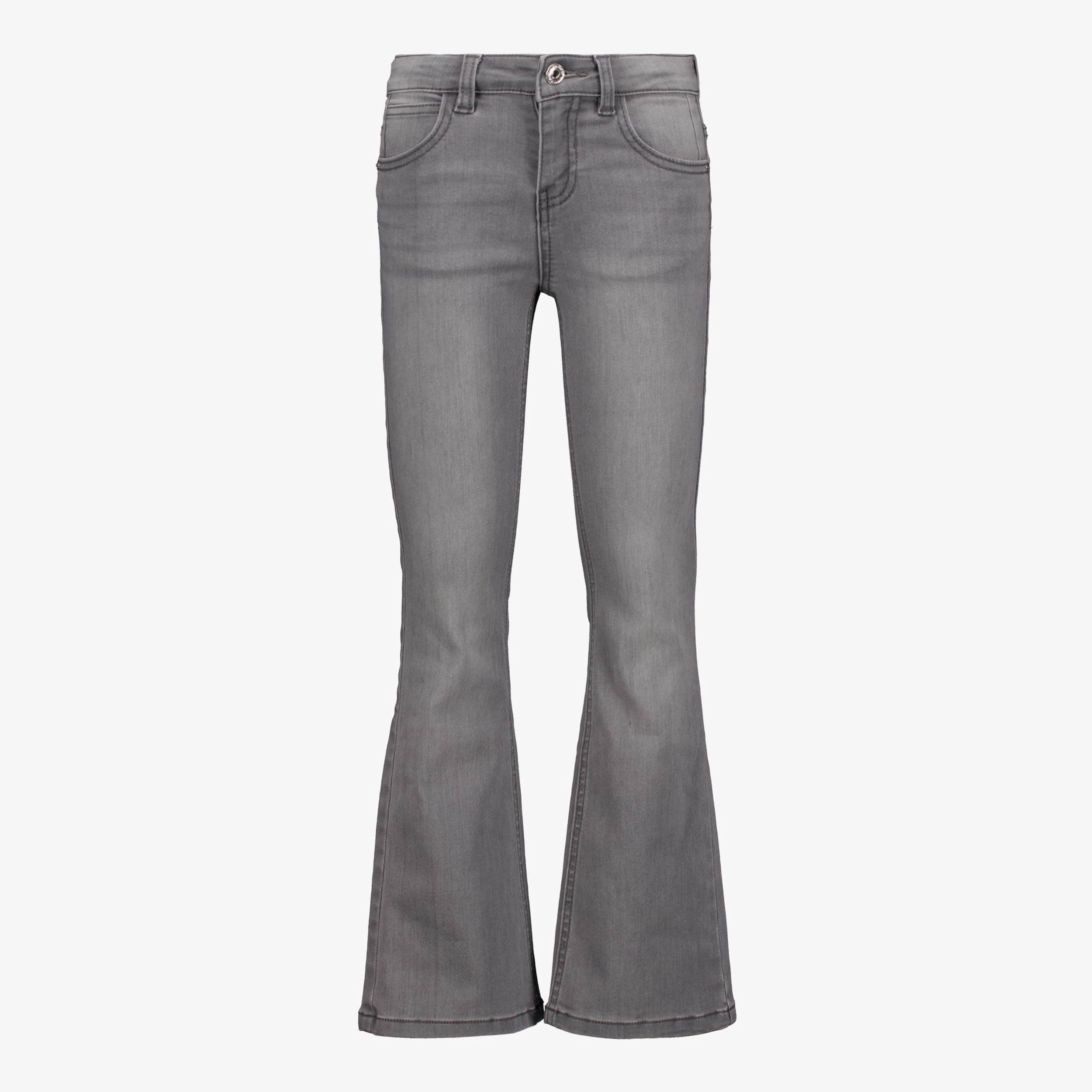 Twoday meisjes flared jeans medium grijs