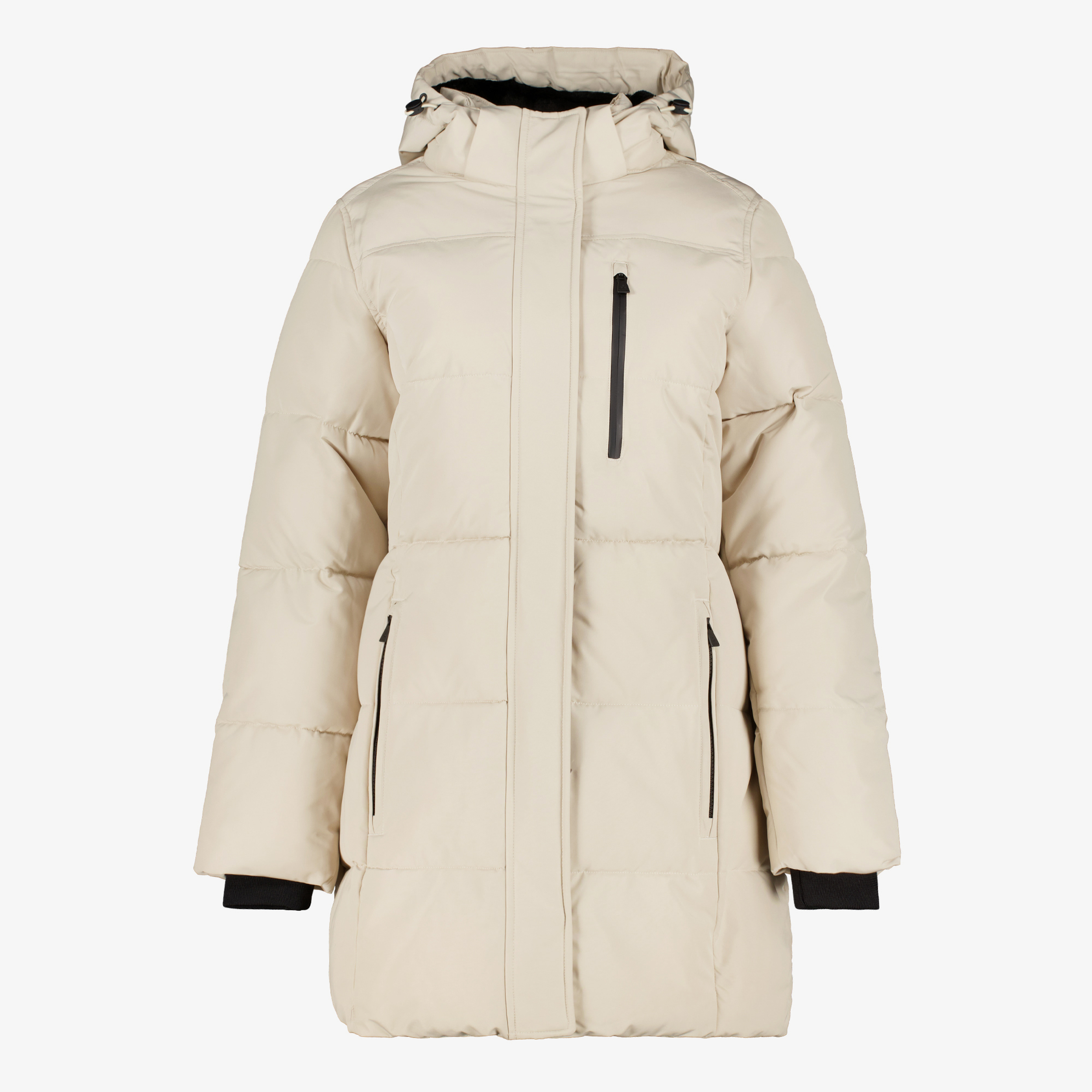 Kjelvik gewatteerde dames outdoor jas beige jassen
