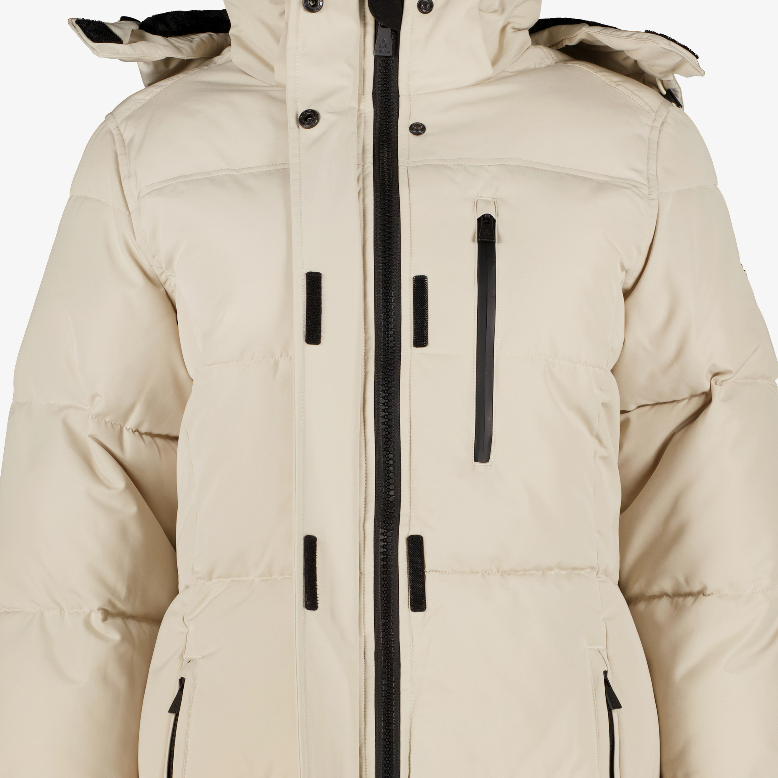 Kjelvik gewatteerde dames outdoor jas beige jassen – foto 3
