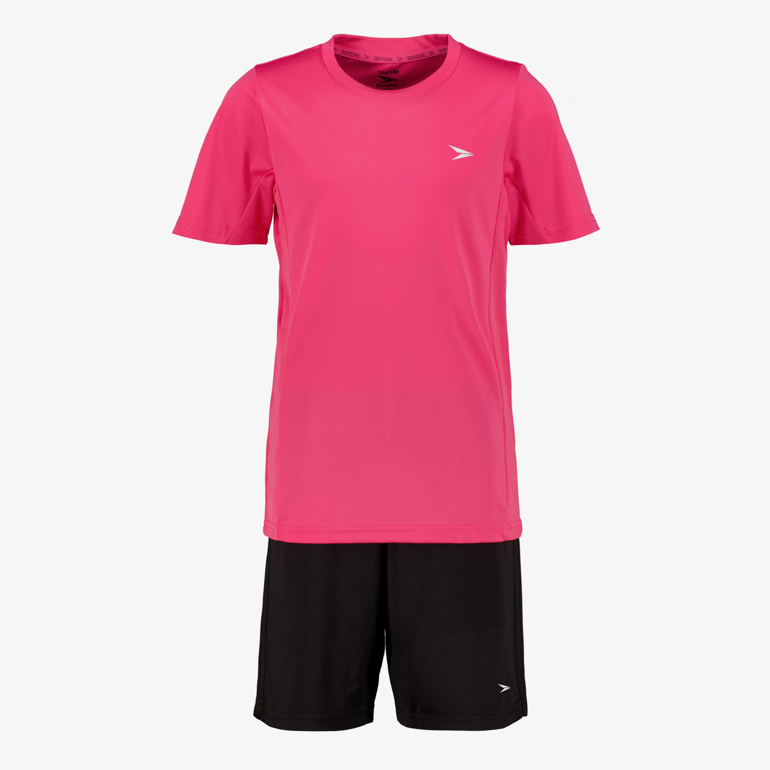 Dutchy tweedelige meisjes  sport set roze zwart
