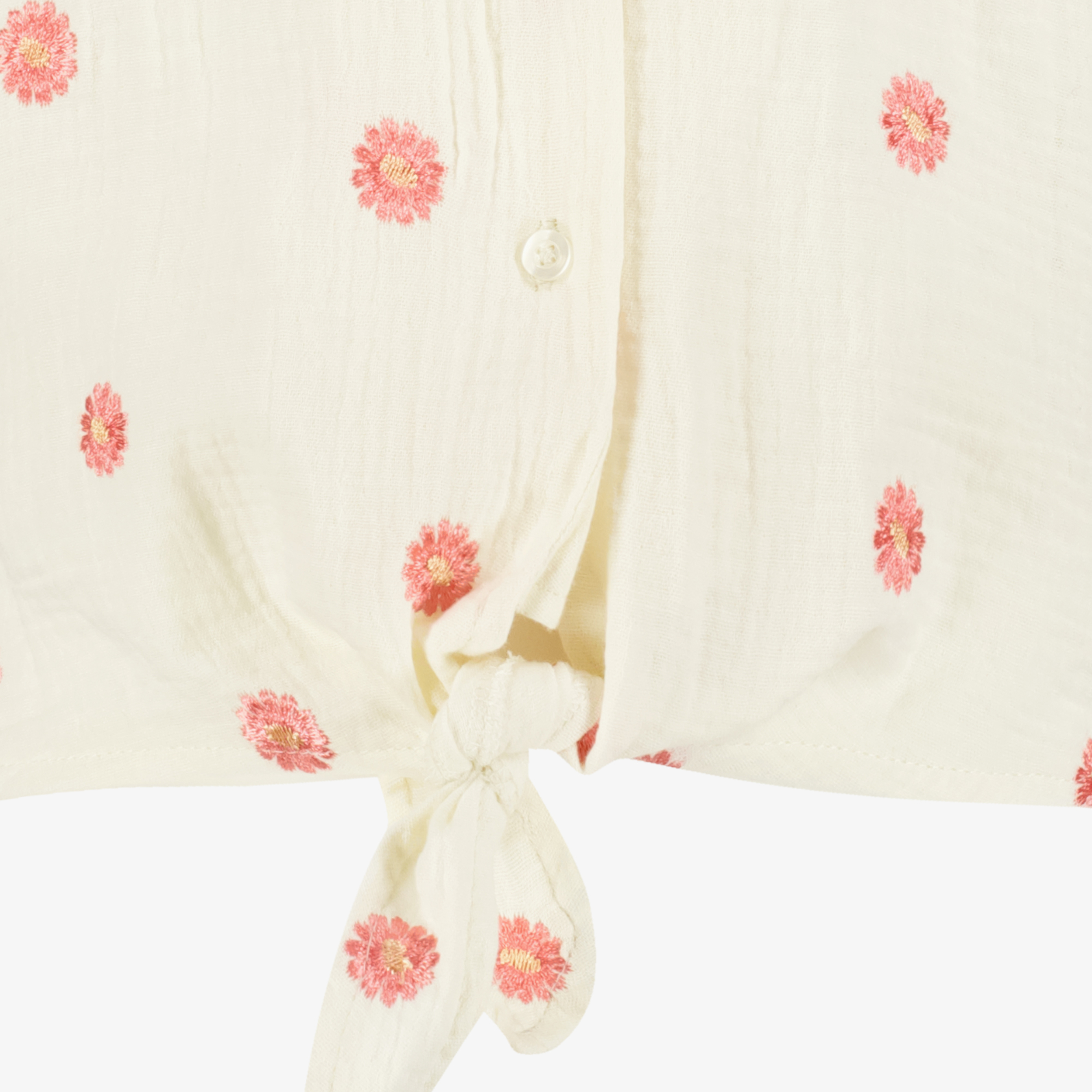 TwoDay meisjes blouse met knoop en bloemenprint t-shirts & tops – foto 2