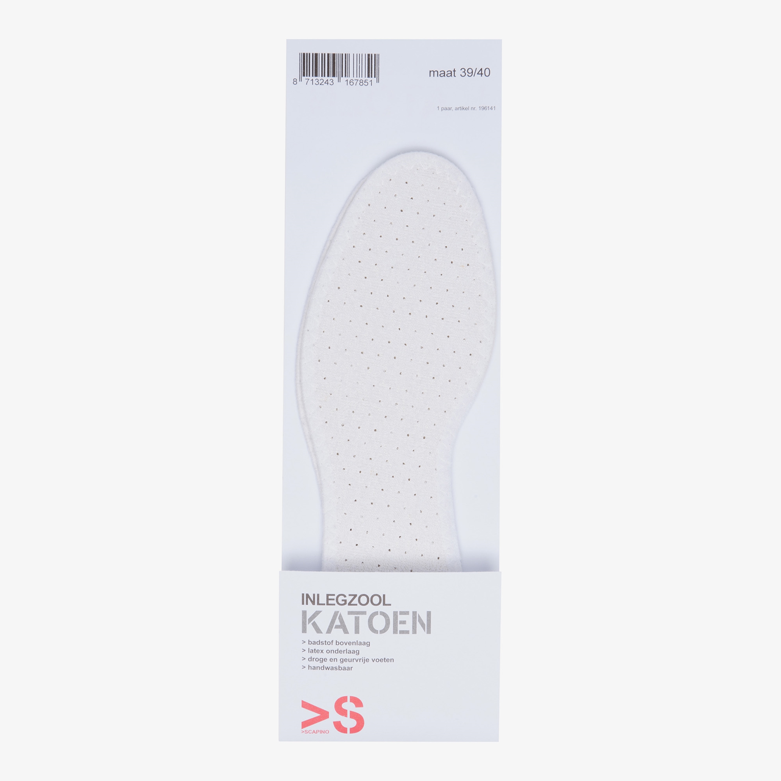 Scapino Inlegzool badstof