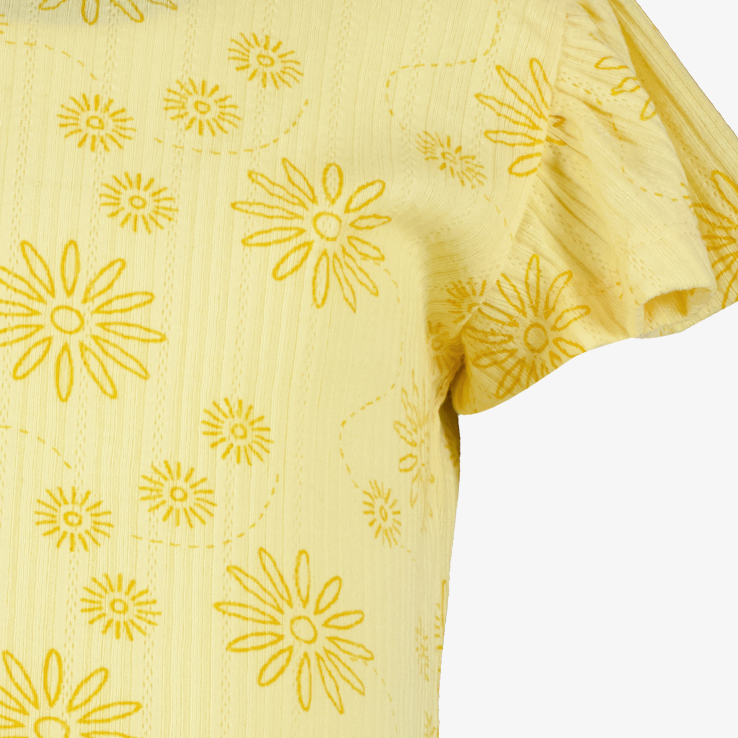 TwoDay meisjes T-shirt met bloemen geel t-shirts & tops – foto 2