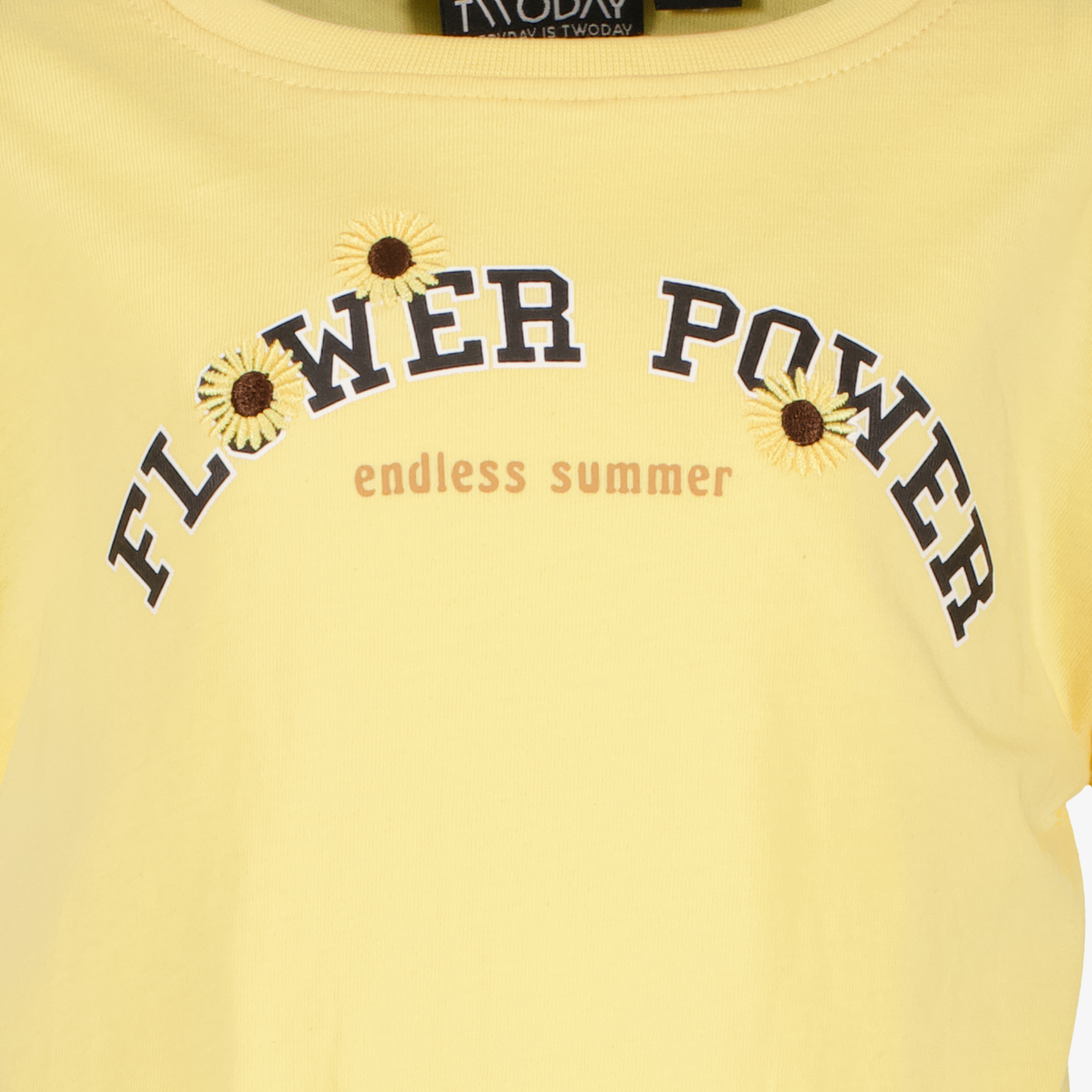 TwoDay meisjes top met ruches geel t-shirts & tops – foto 2
