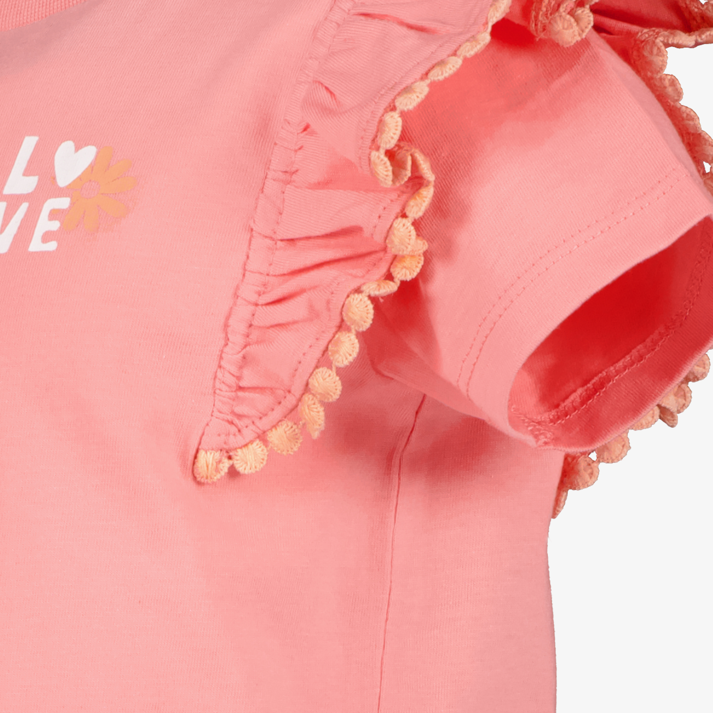 TwoDay meisjes top met pompons roze t-shirts & tops – foto 2