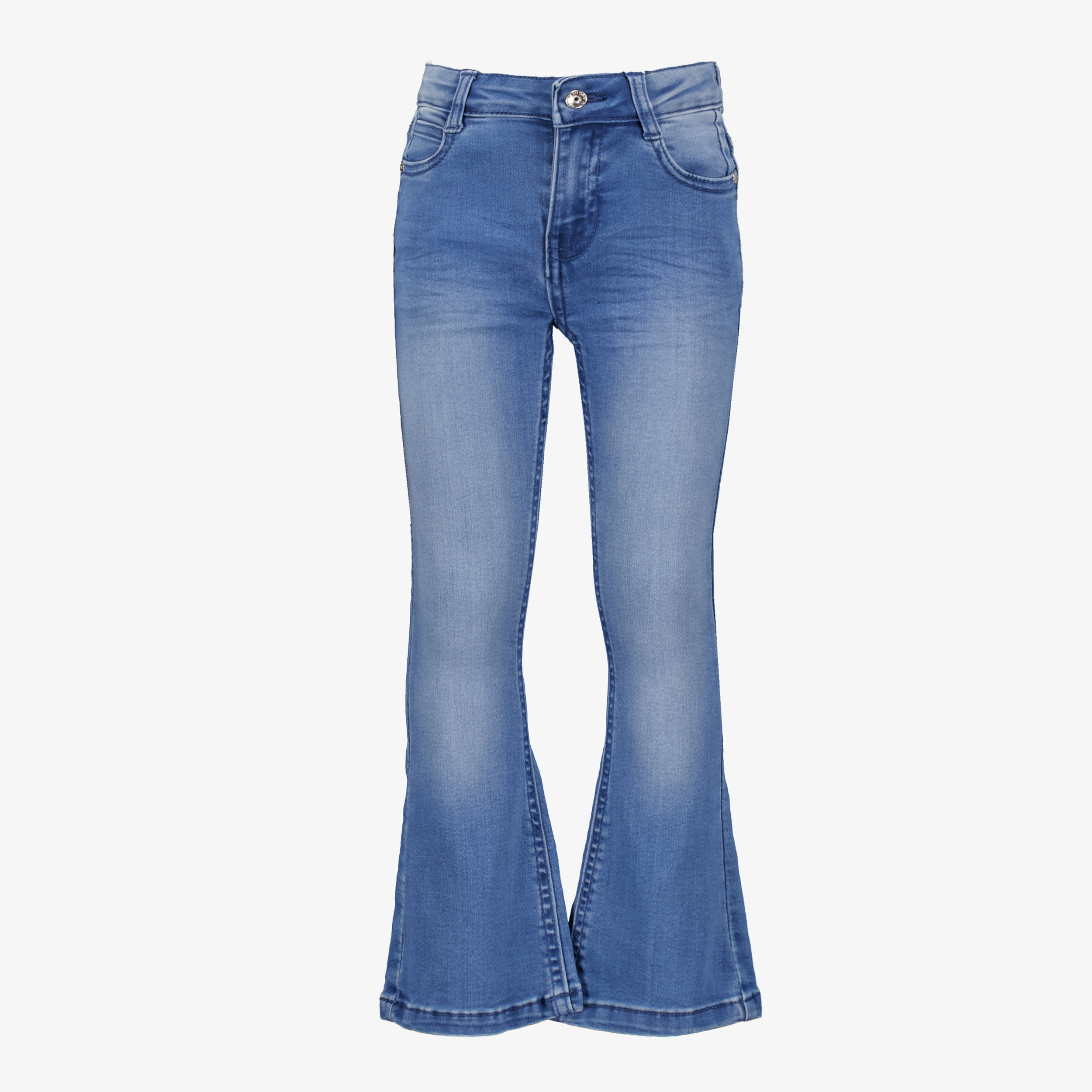 Twoday meisjes flared jeans medium blauw broeken & shorts