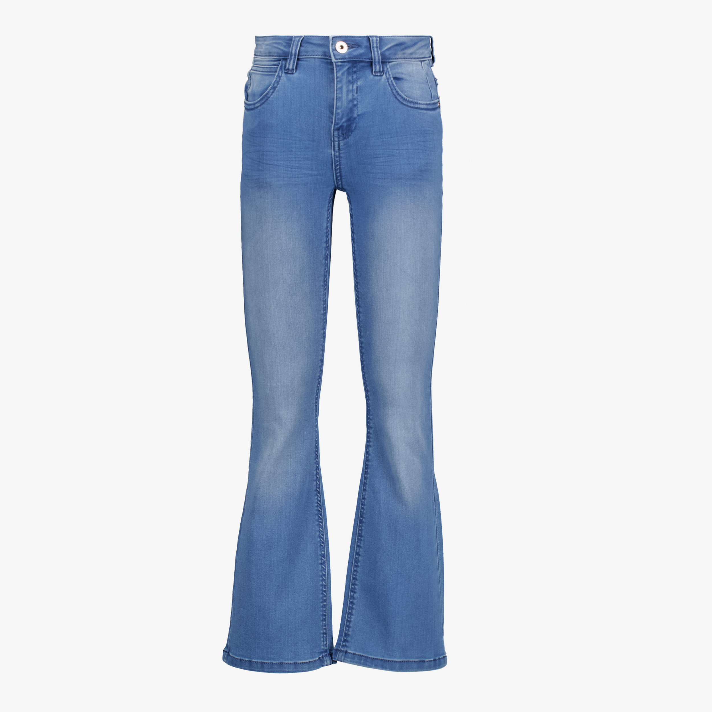 Twoday meisjes flared jeans medium blauw Twoday meisjes flared jeans medium blauw