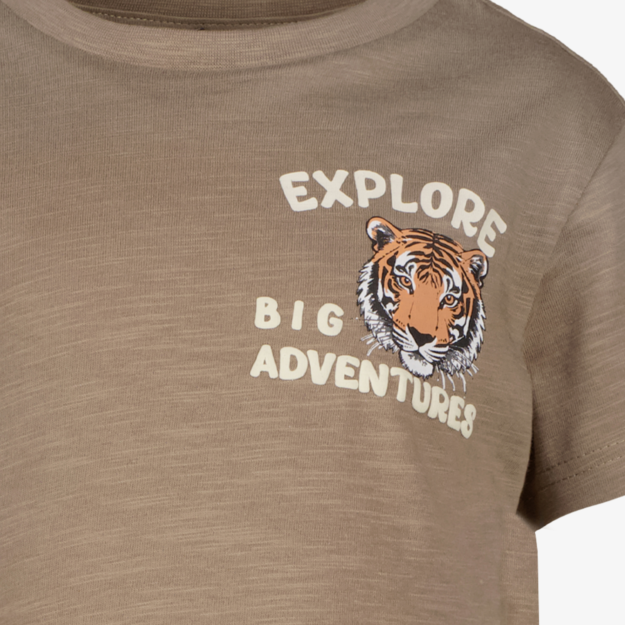 Unsigned jongens T-shirt met opdruk bruin t-shirts & tops – foto 2