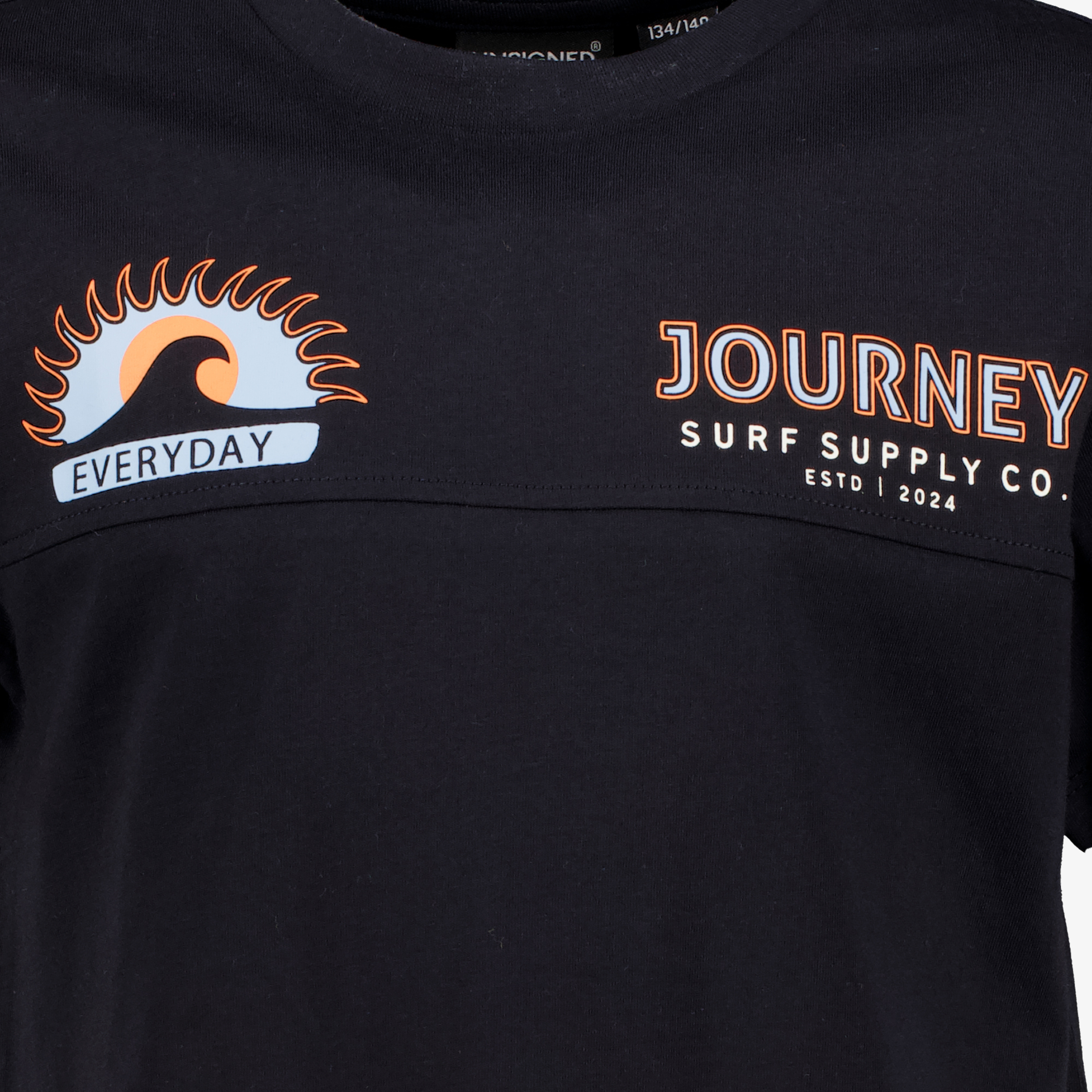 Unsigned jongens T-shirt met backprint donkerblauw t-shirts & tops – foto 2