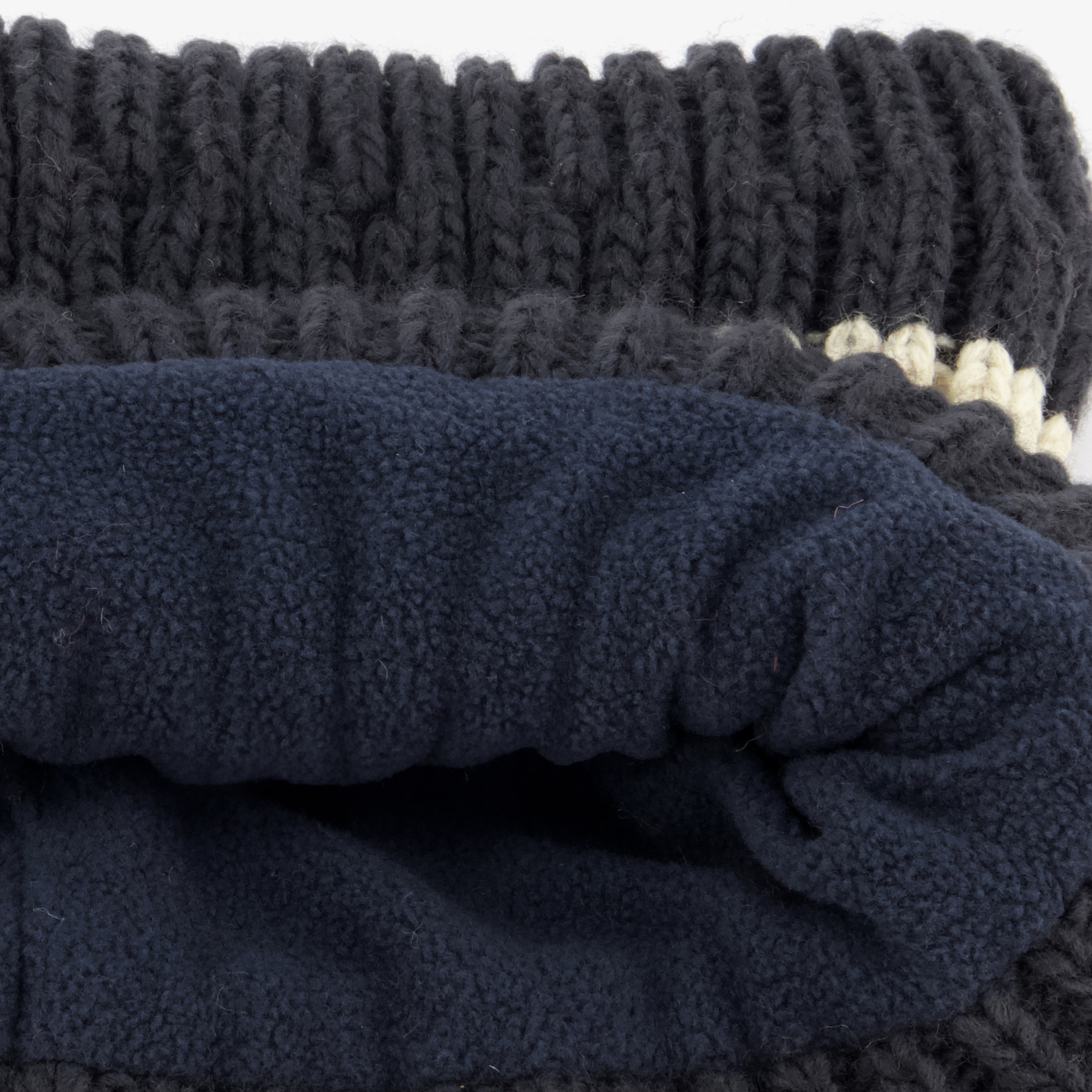Gebreide jongens colsjaal blauw rood sjaals, mutsen & handschoenen – foto 2