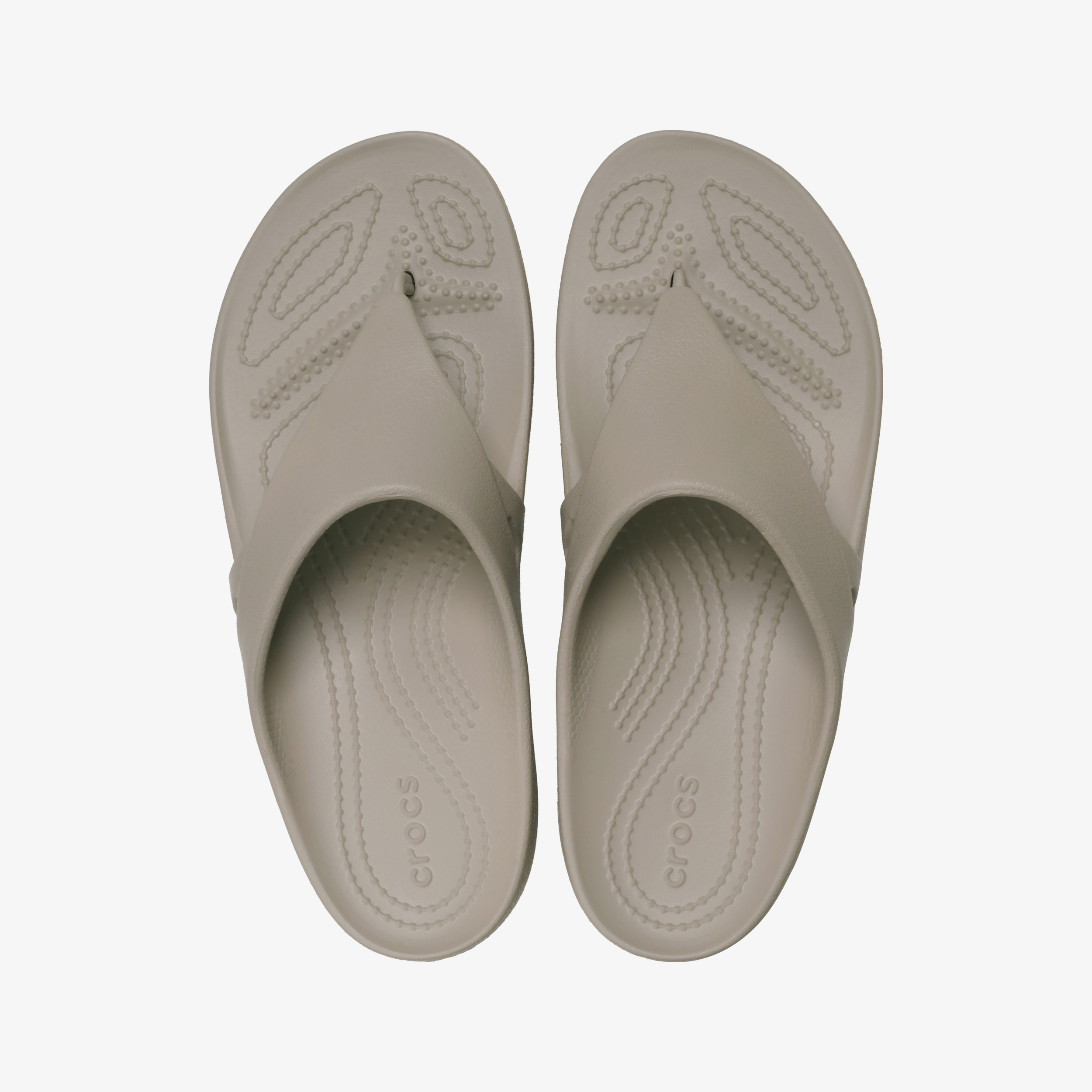 Crocs Kadee Wedge Flip dames slippers beige – foto 4