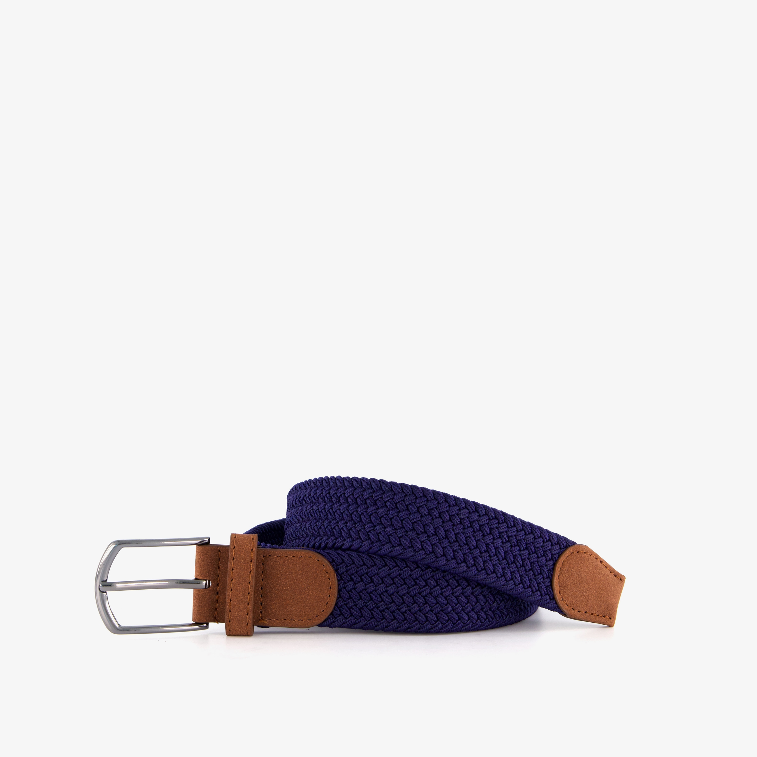 Scapino Gevlochten heren riem blauw cognac