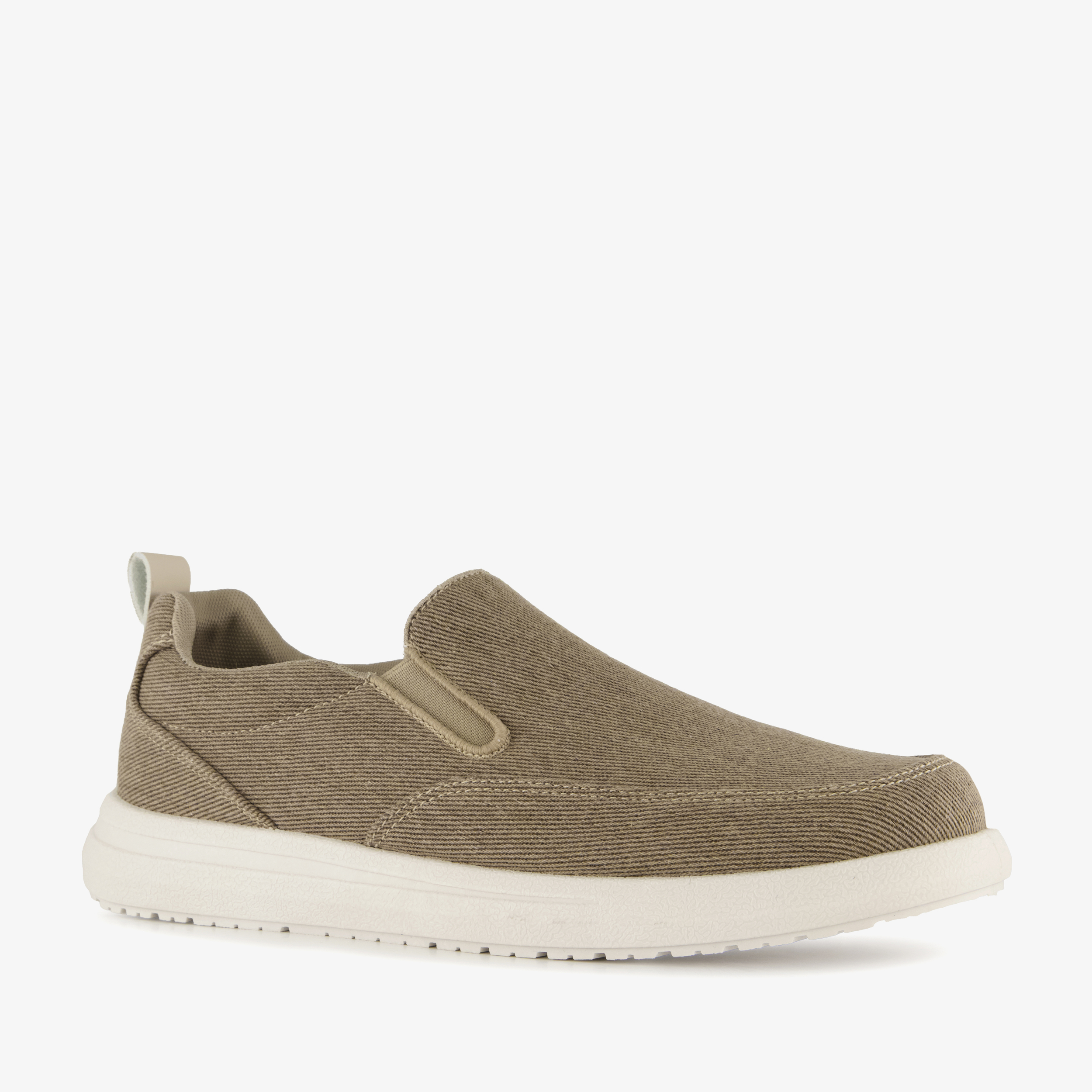 Heren instappers beige