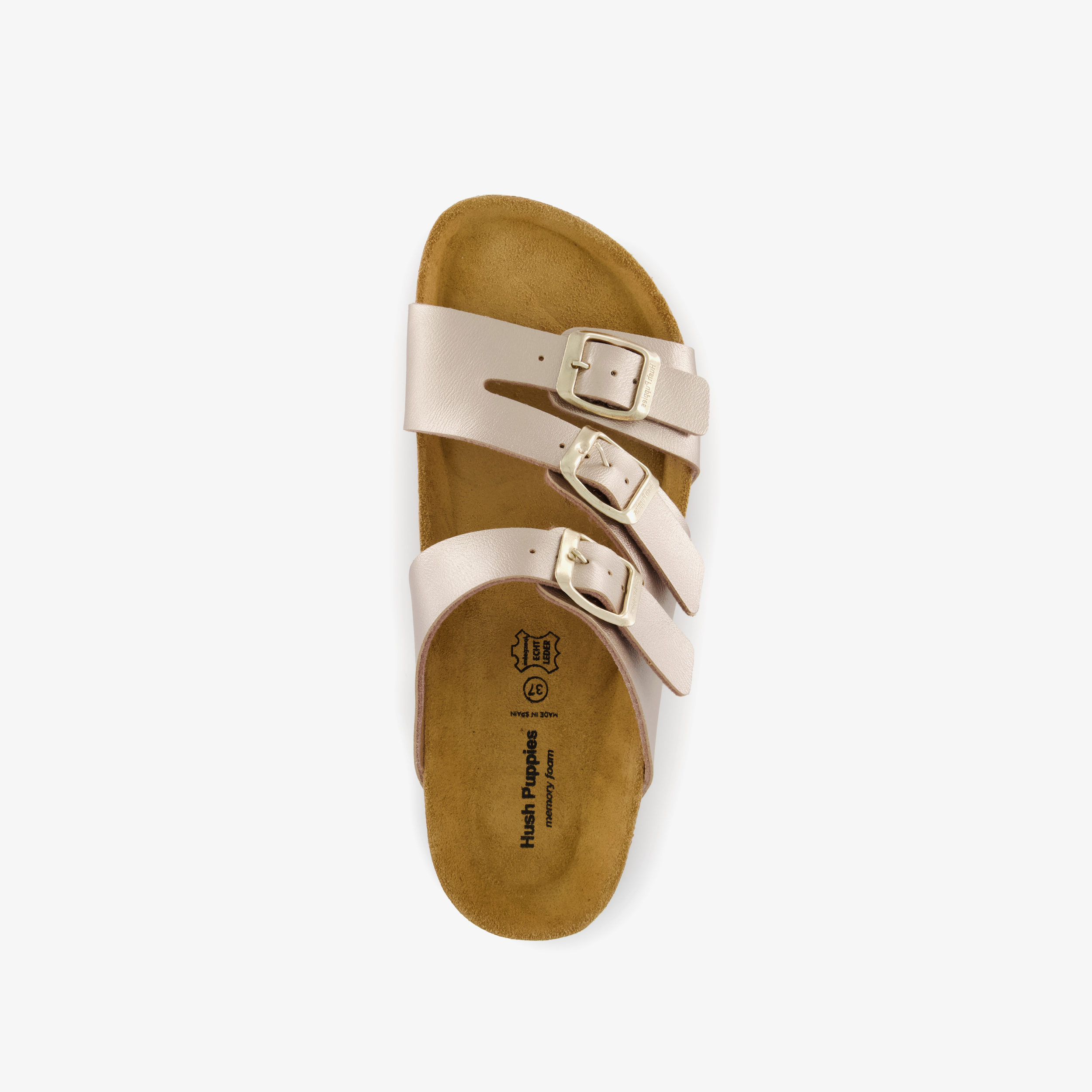 Hush Puppies dames bio slippers goud – foto 4