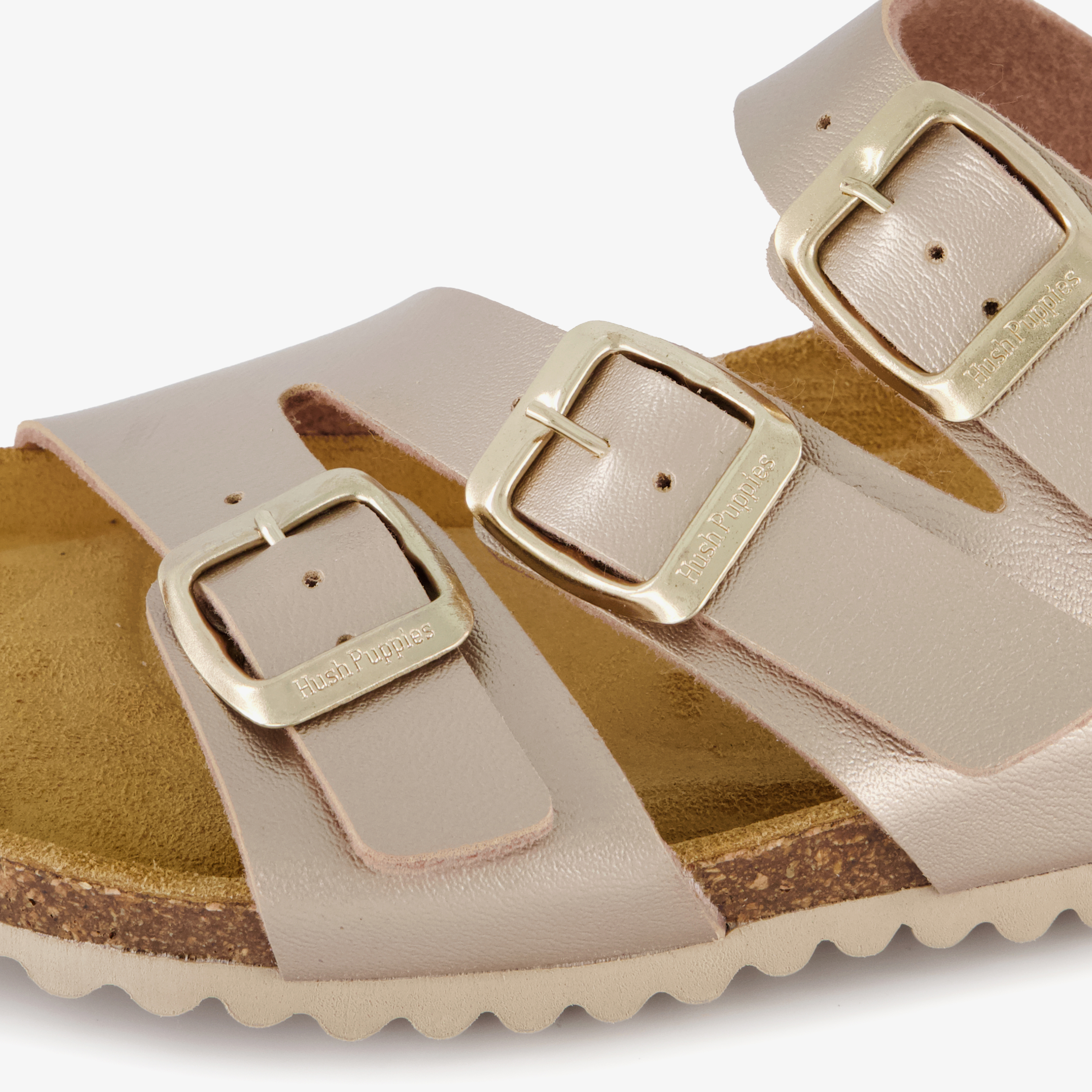 Hush Puppies dames bio slippers goud – foto 5