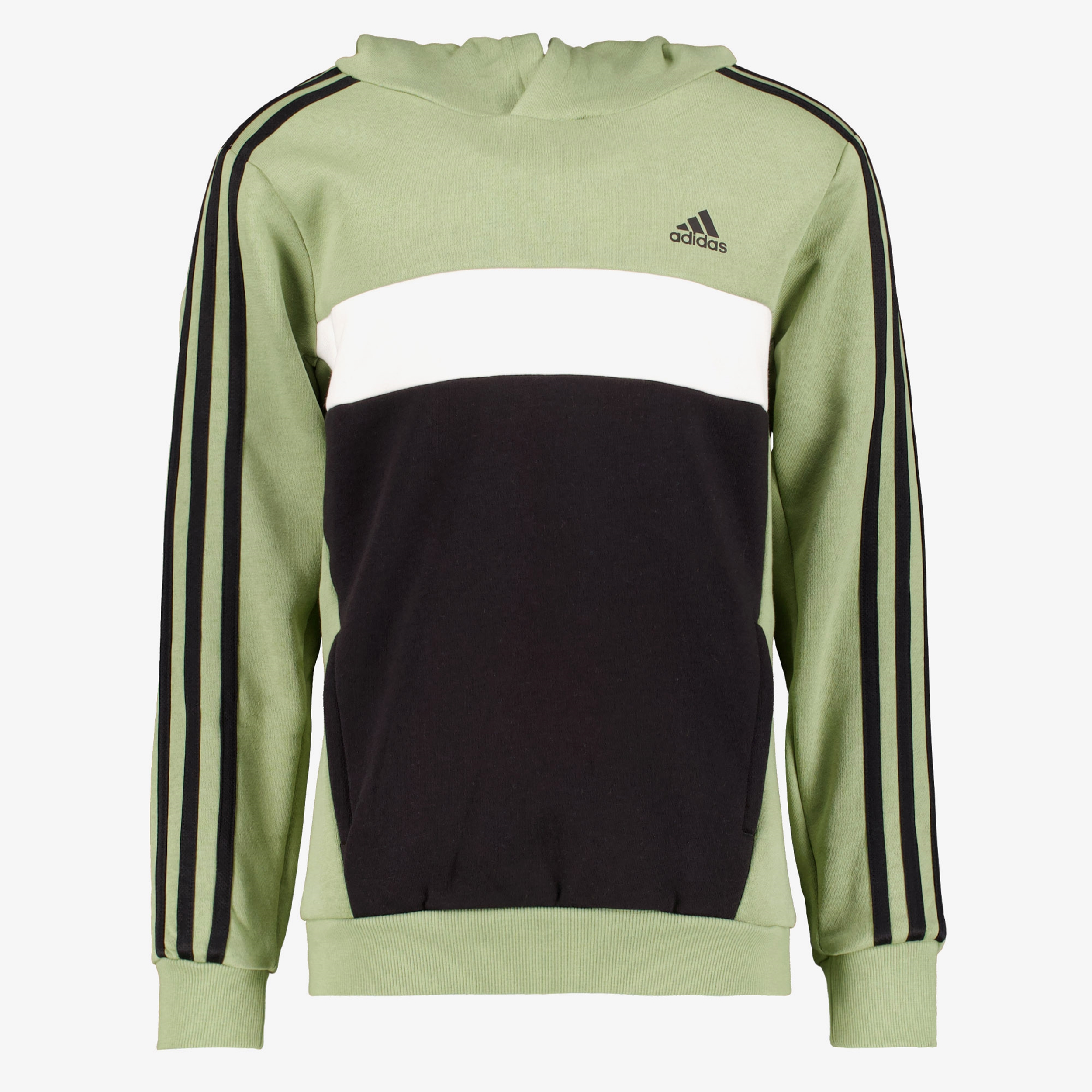 Adidas J 3S Tib kinder hoodie lichtgroen