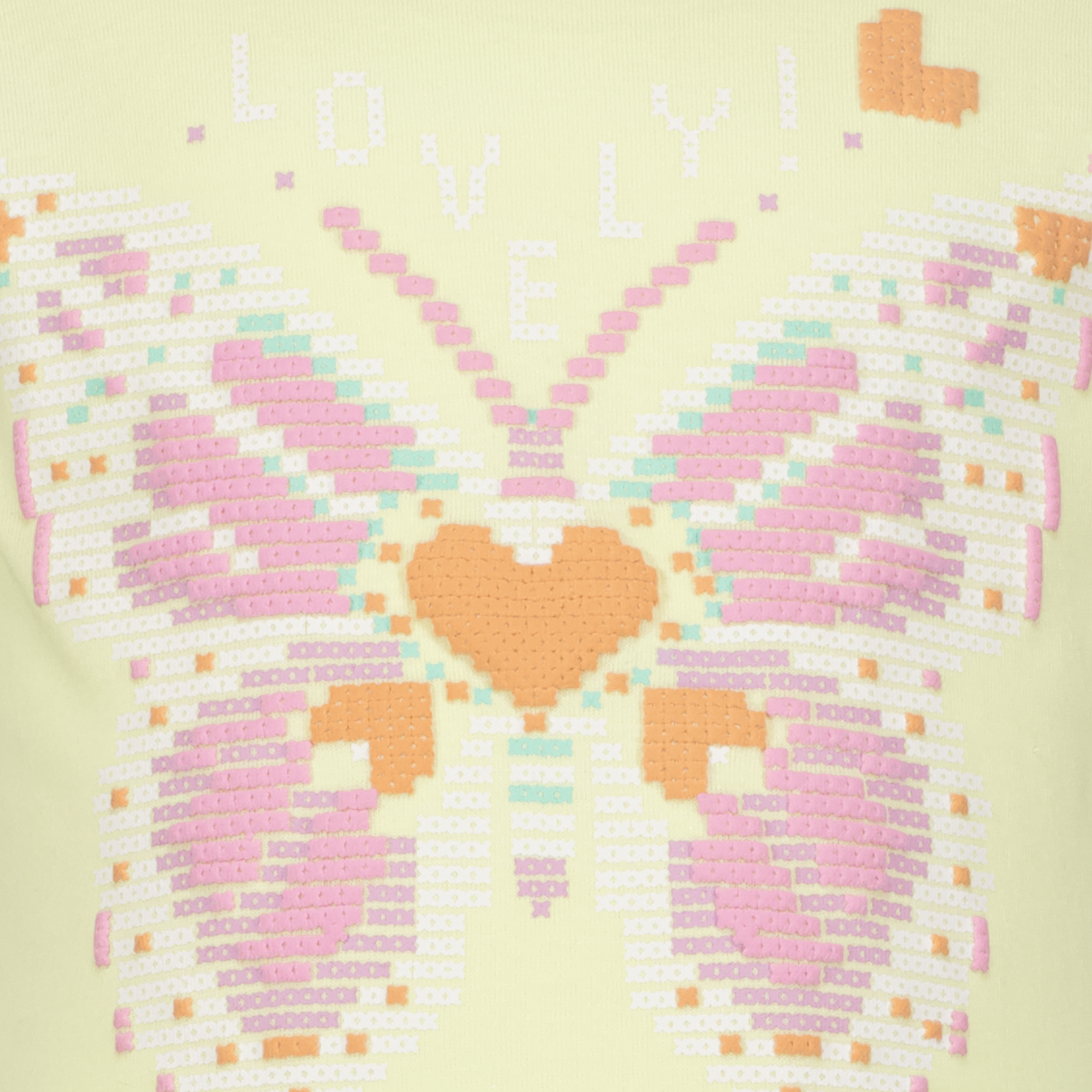 TwoDay meisjes T-shirt met vlinder lichtgeel t-shirts & tops – foto 2