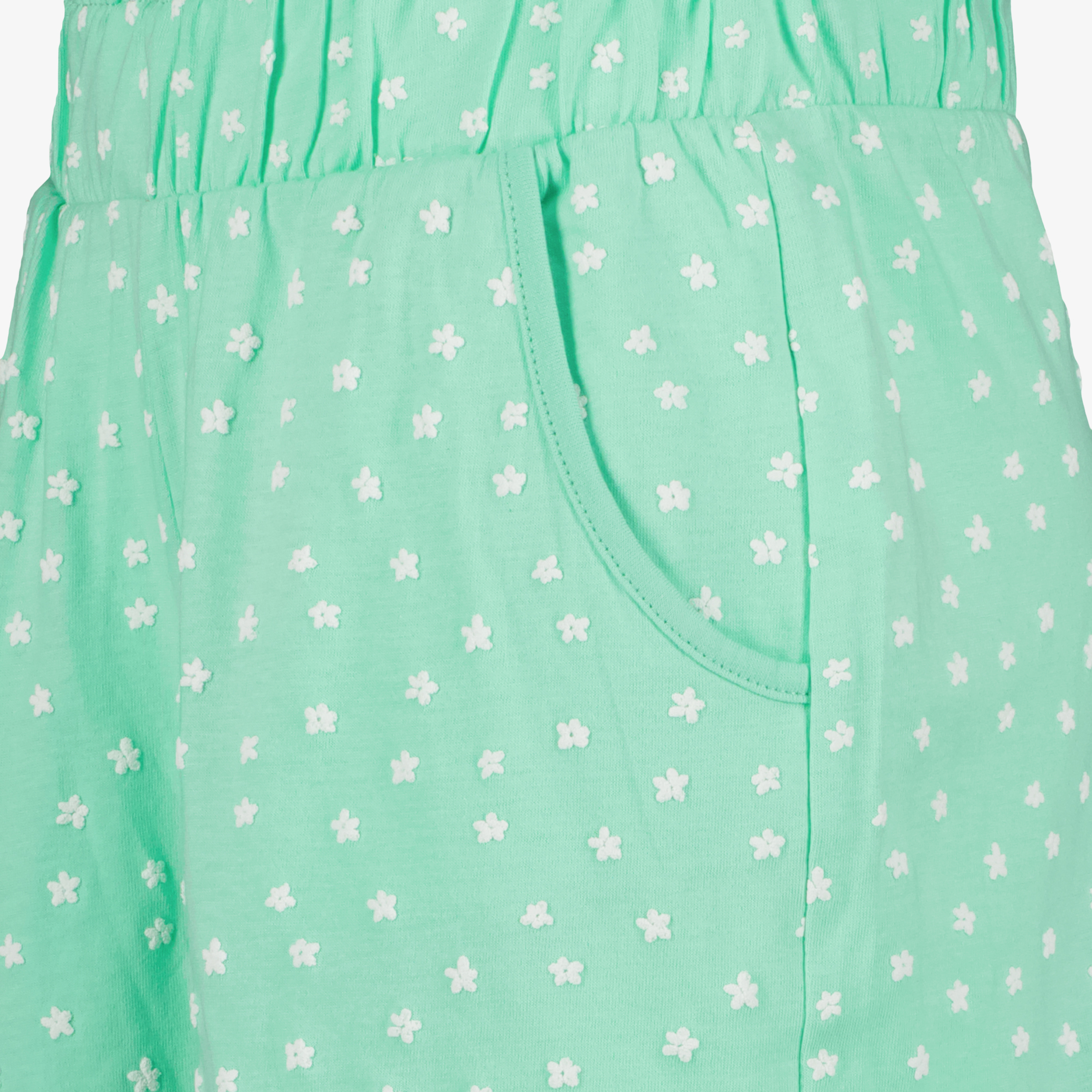 TwoDay meisjes sweatshort met bloemetjes groen broeken & shorts – foto 2