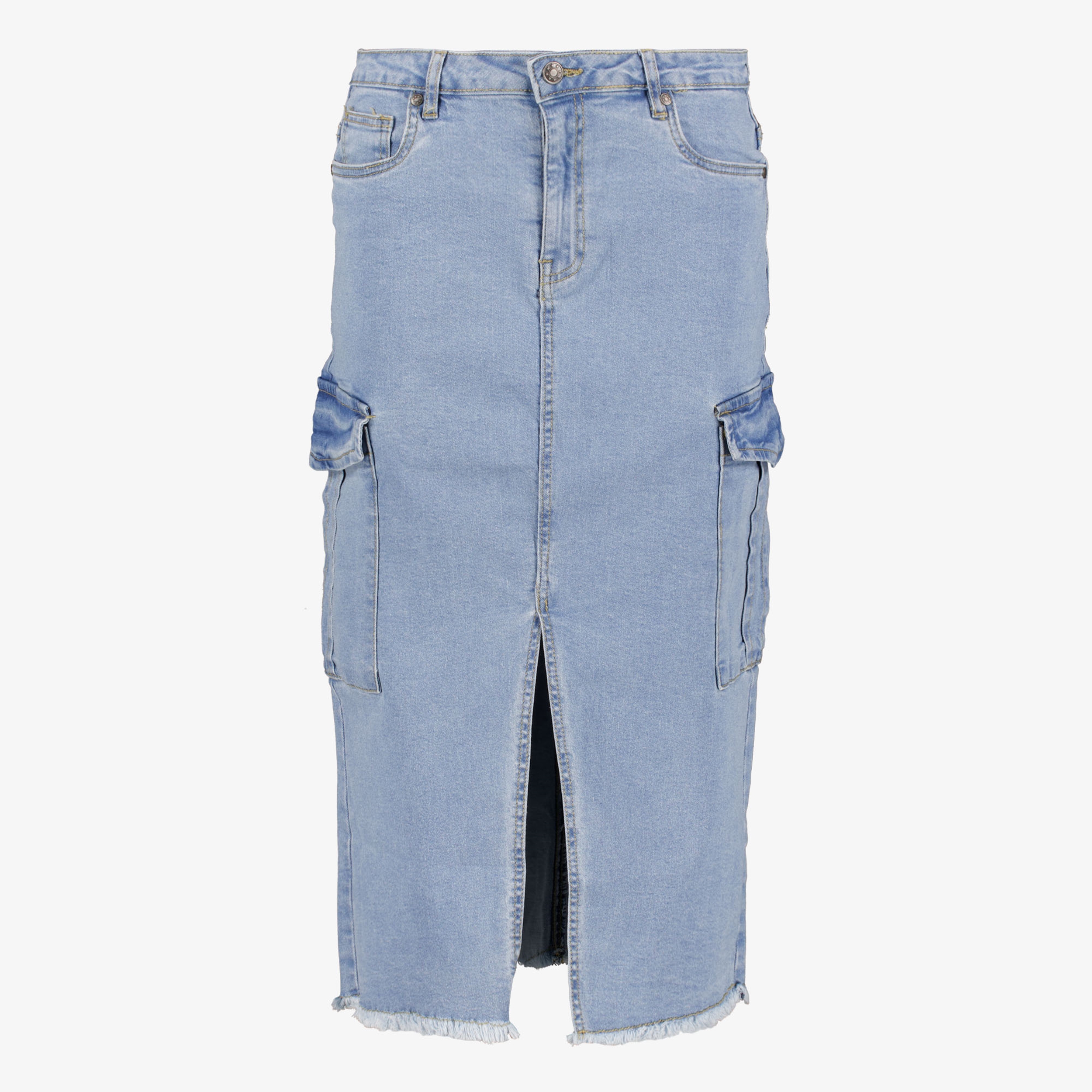TwoDay dames lange cargo spijkerrok