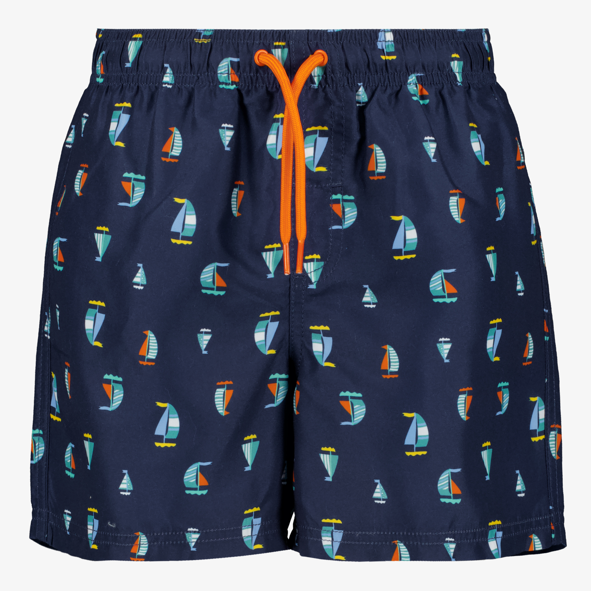 Osaga jongens zwembroek met zeilbootprint blauw badmode