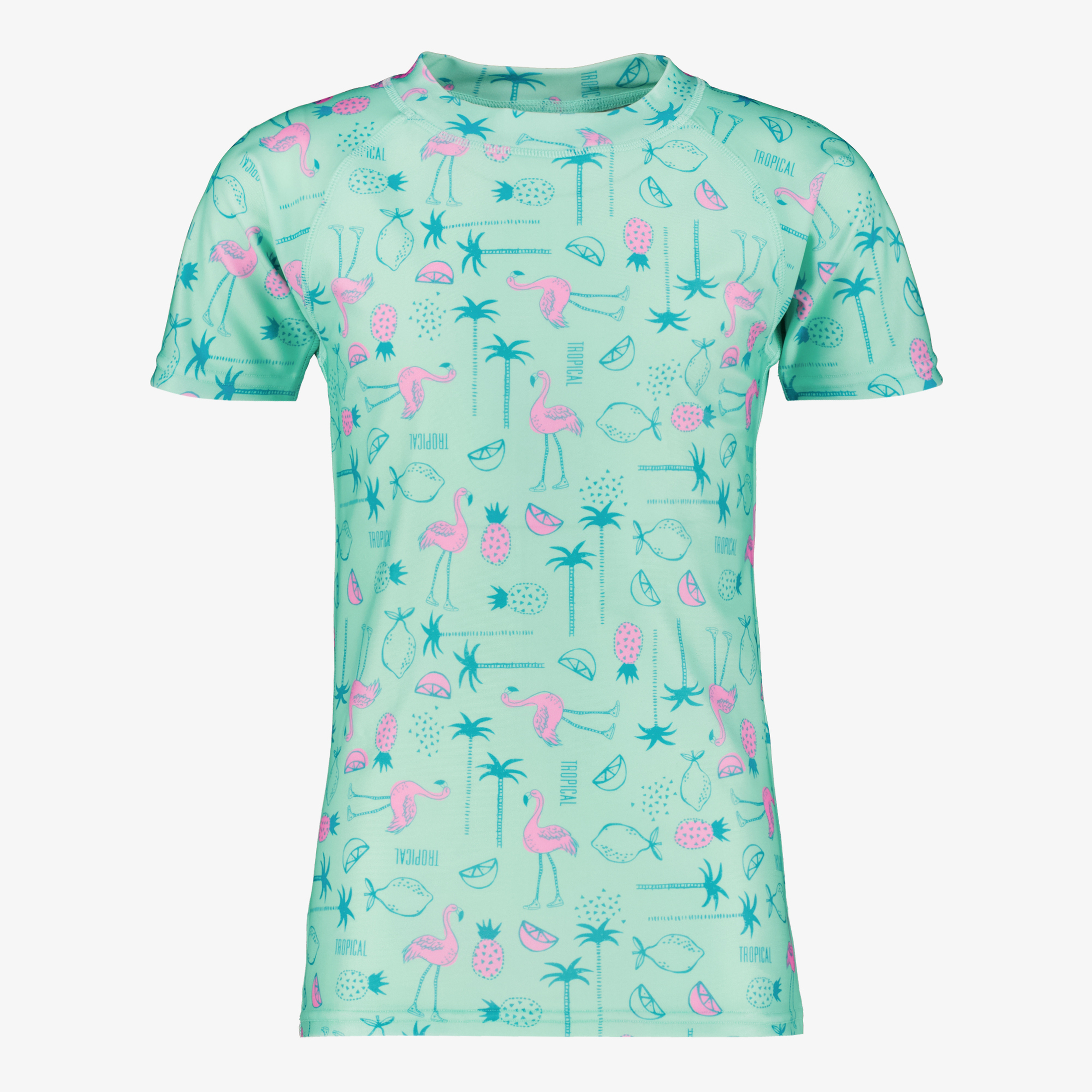 Osaga Kinder UV zwemshirt met korte mouwen groen