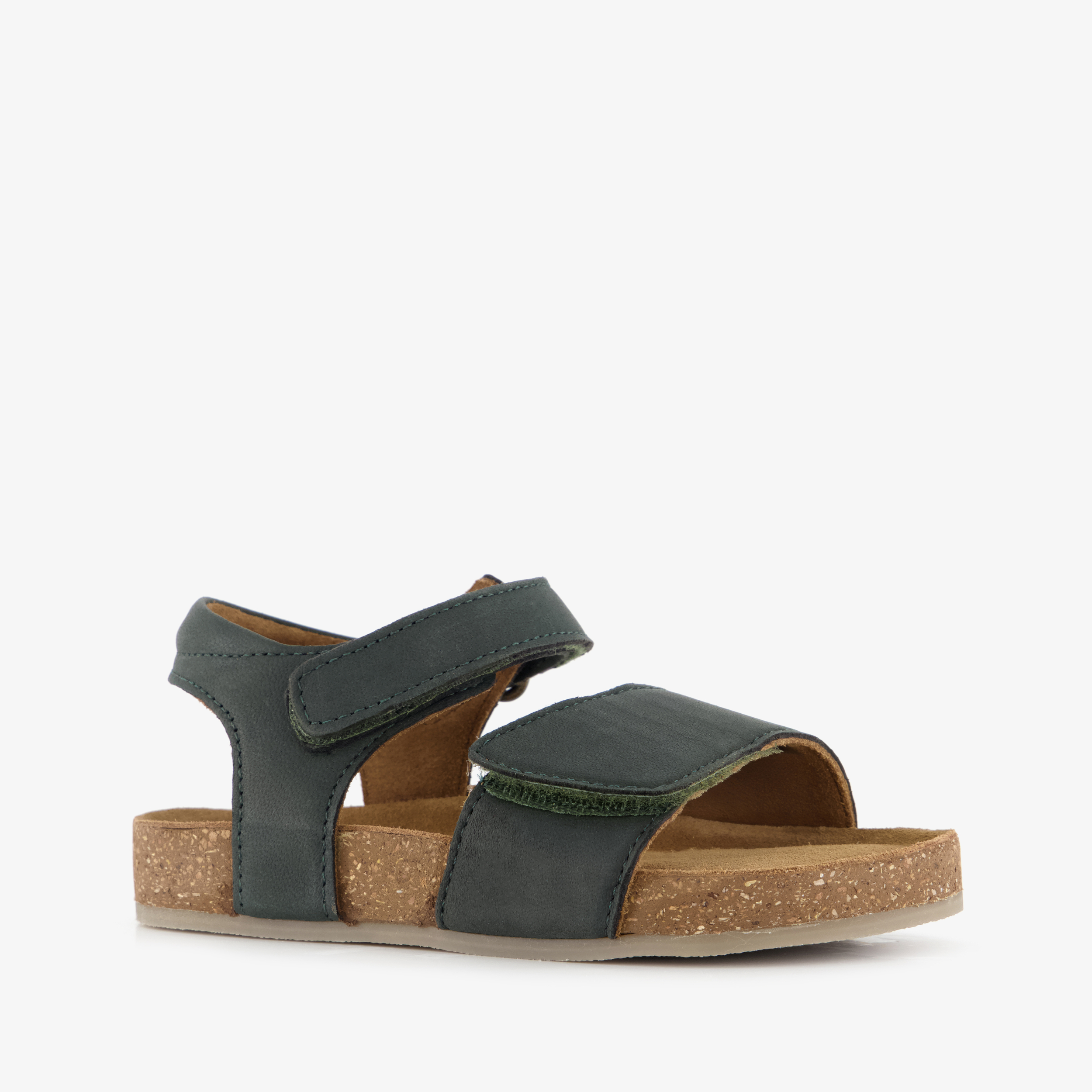 Groot leren jongens sandalen donkergroen