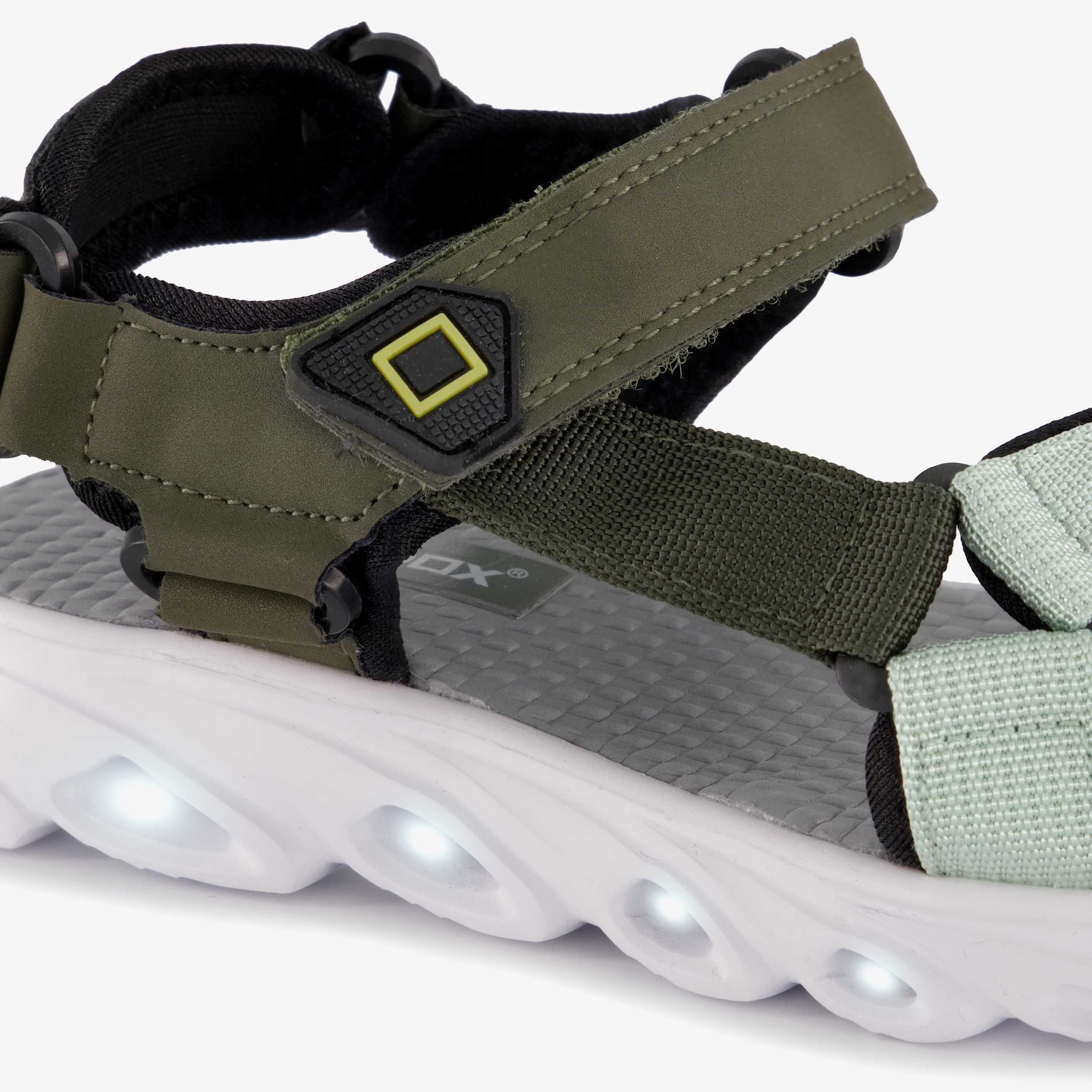 Blue Box sandalen jongens groen met lampjes – foto 5