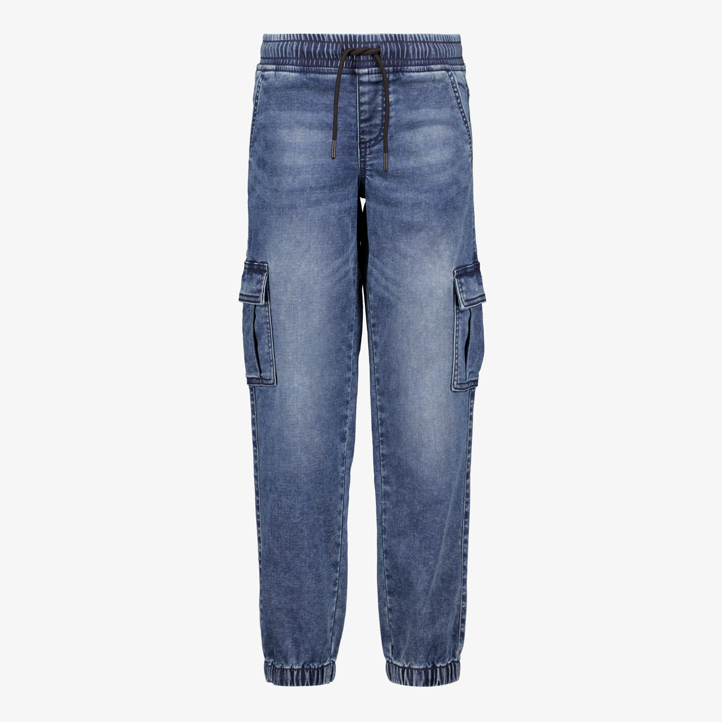 Unsigned jongens denim cargo jeans donkerblauw