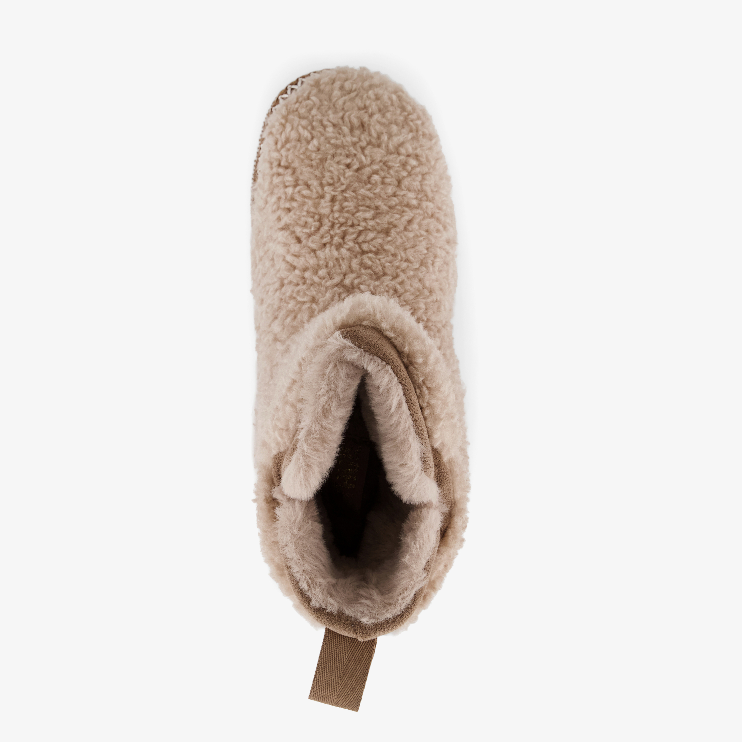 Thu!s gevoerde dames teddy pantoffels beige – foto 4