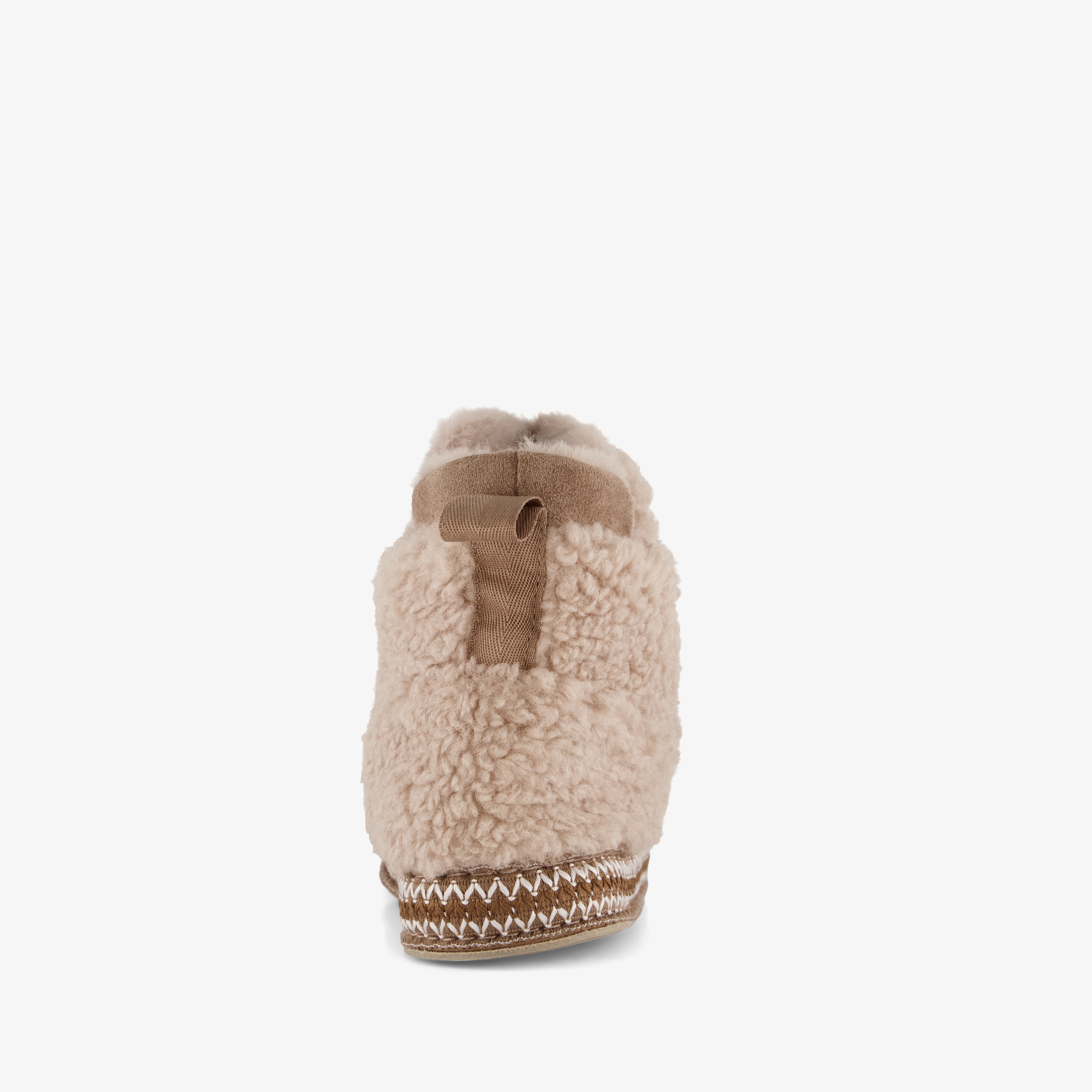 Thu!s gevoerde dames teddy pantoffels beige – foto 2