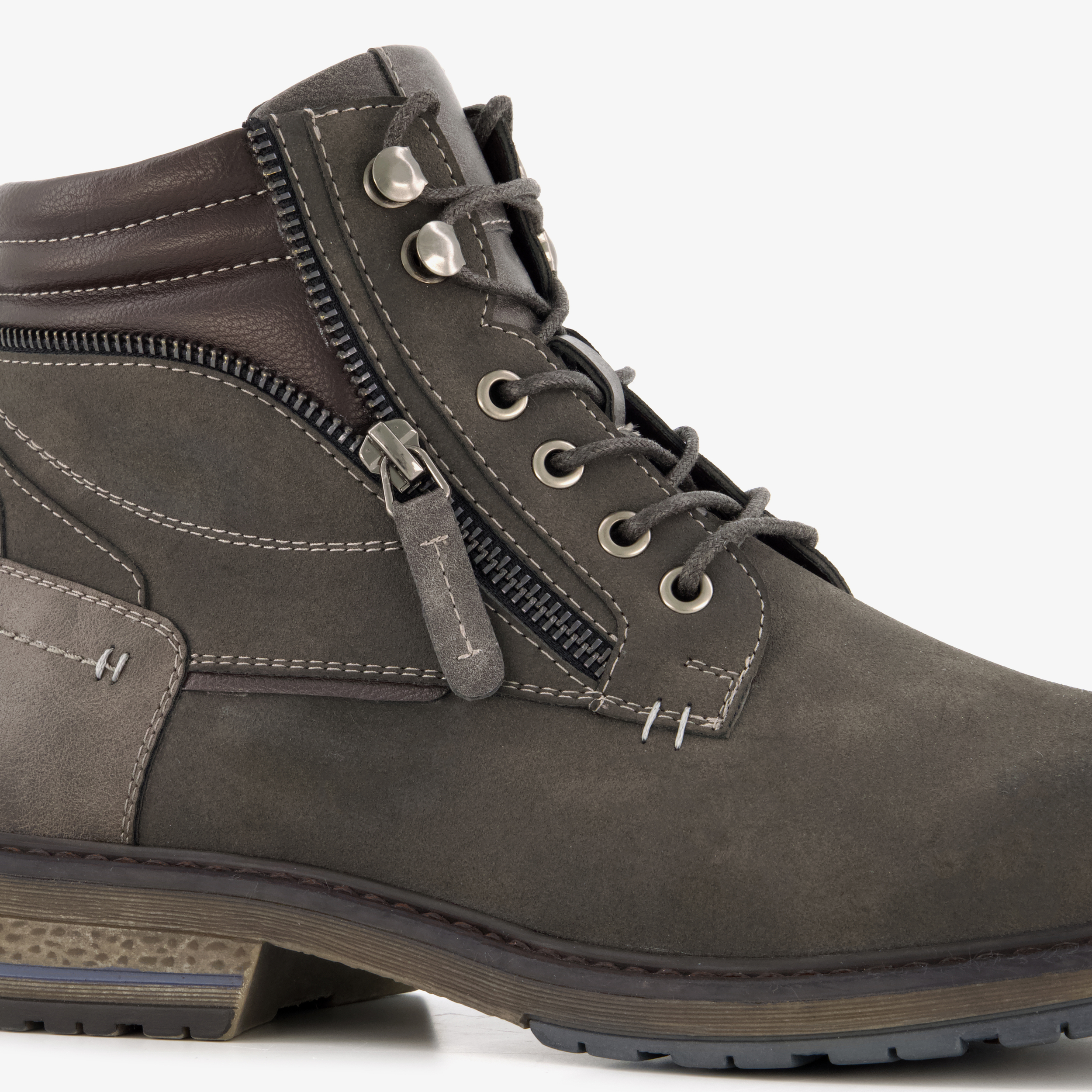 Blue Box heren veterboots grijs – foto 5