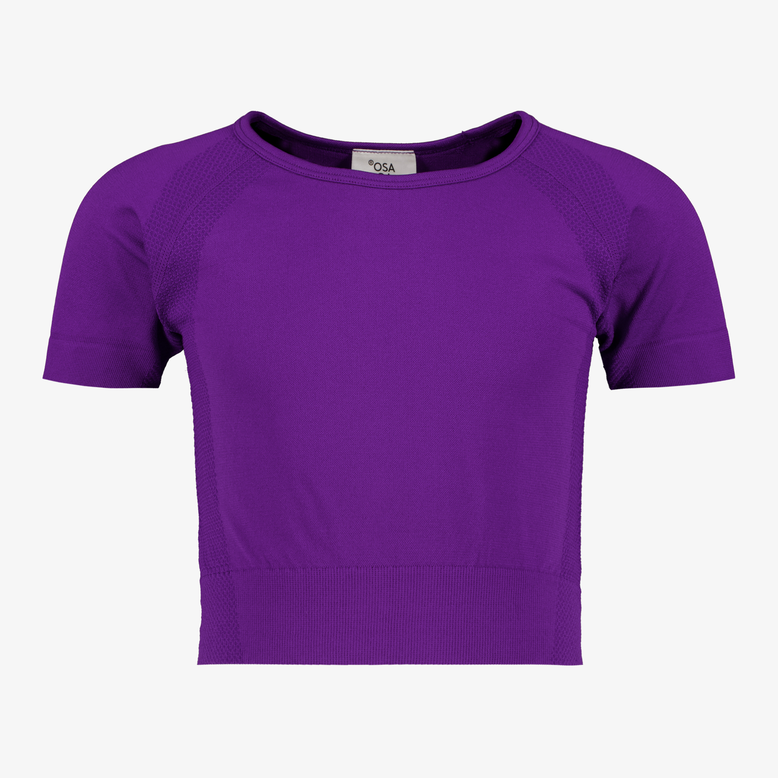 Osaga cropped meisjes sport T-shirt seamless paars