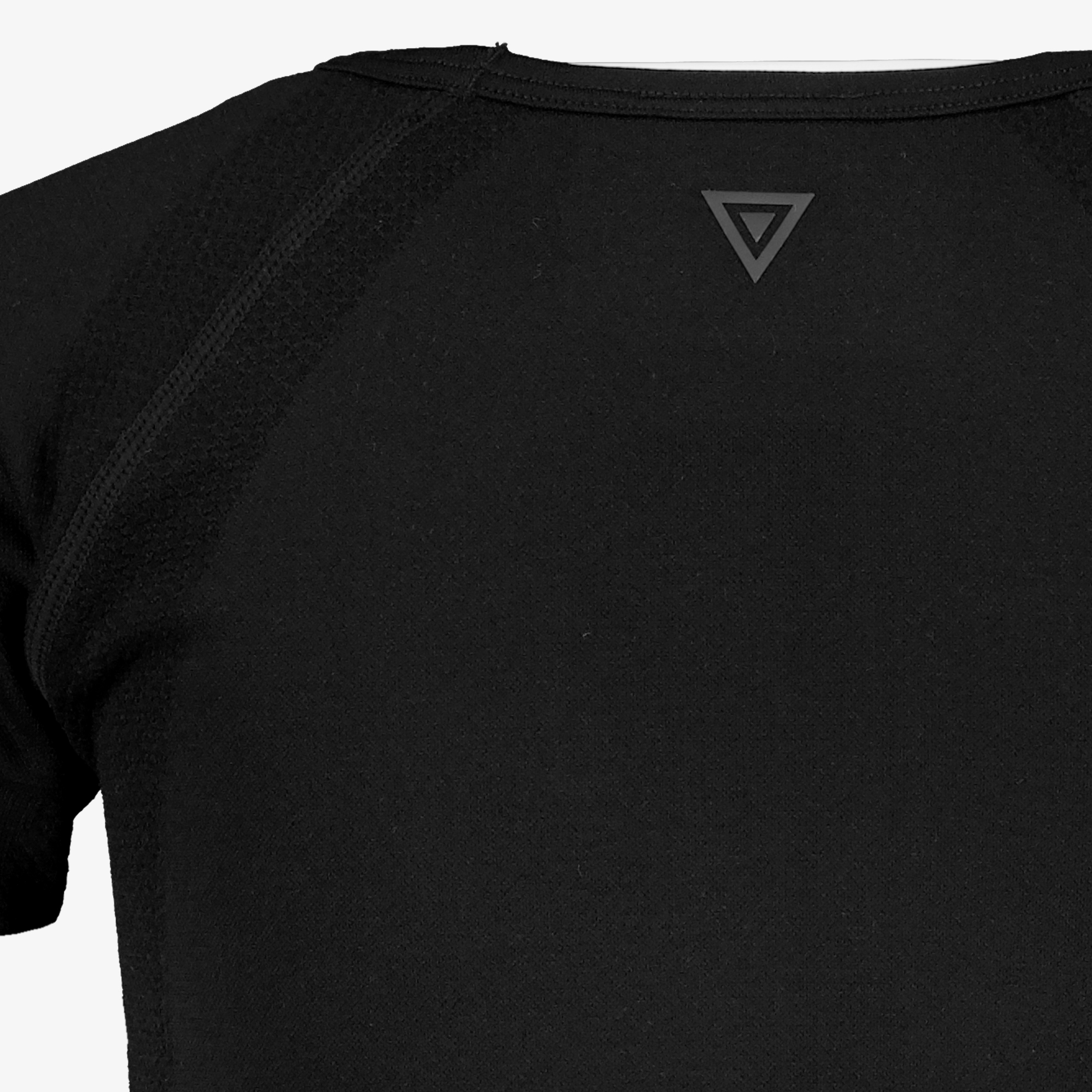 Osaga cropped meisjes sport T-shirt seamless zwart t-shirts & tops – foto 2